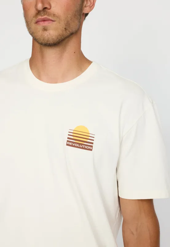 Printed T-shirt / 1451 SET - Offwhite sold by Revolution