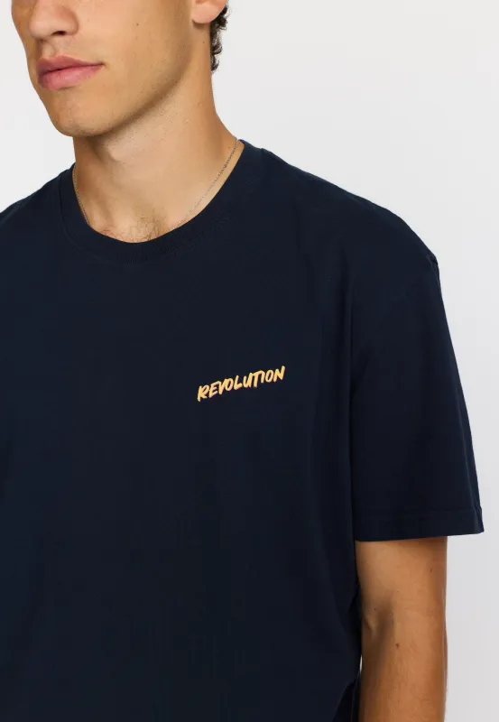 Printed T-shirt / 1451 PRA - Navy sold by Revolution