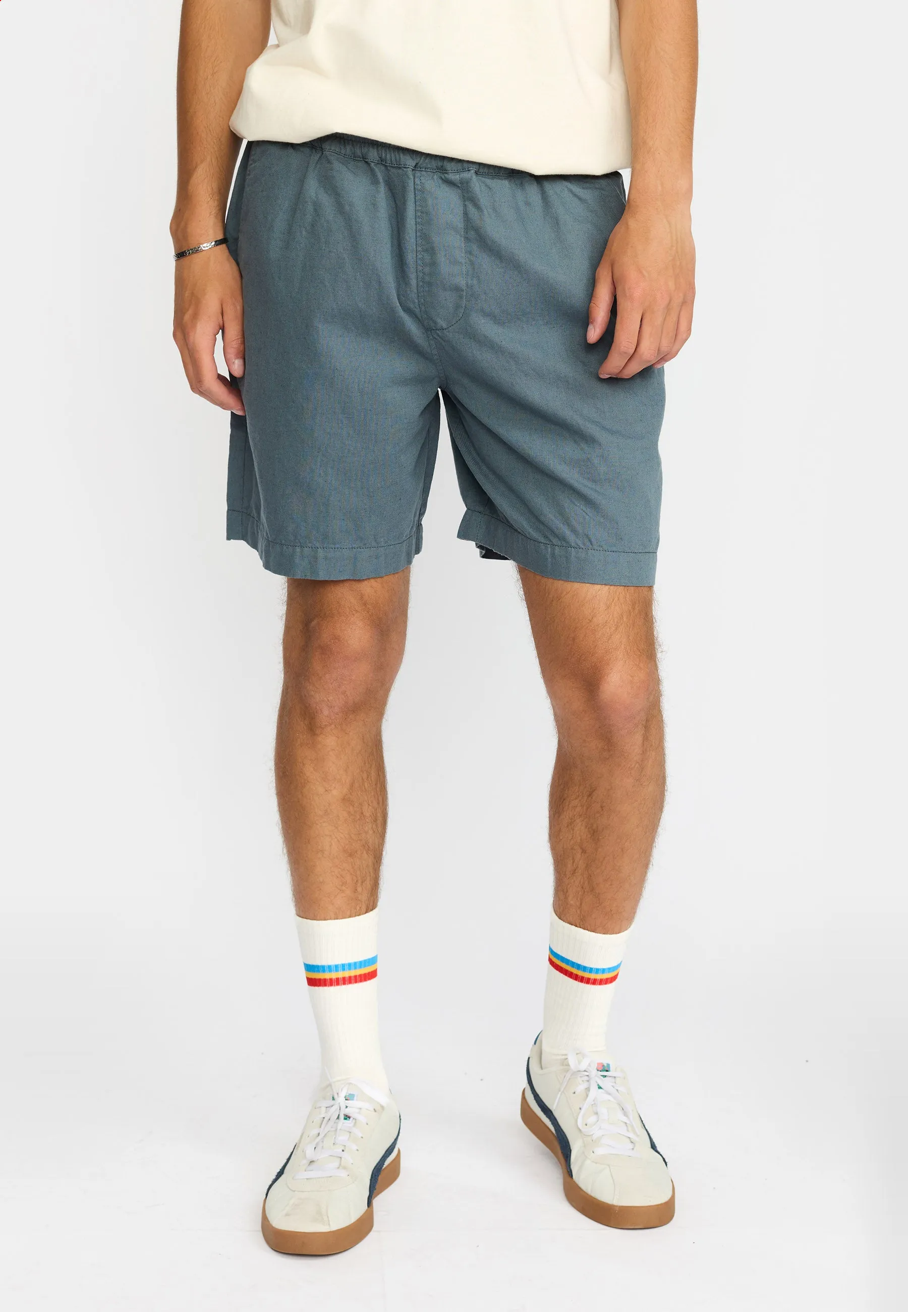 Linen Shorts / 4065 - Dustblue sold by Revolution