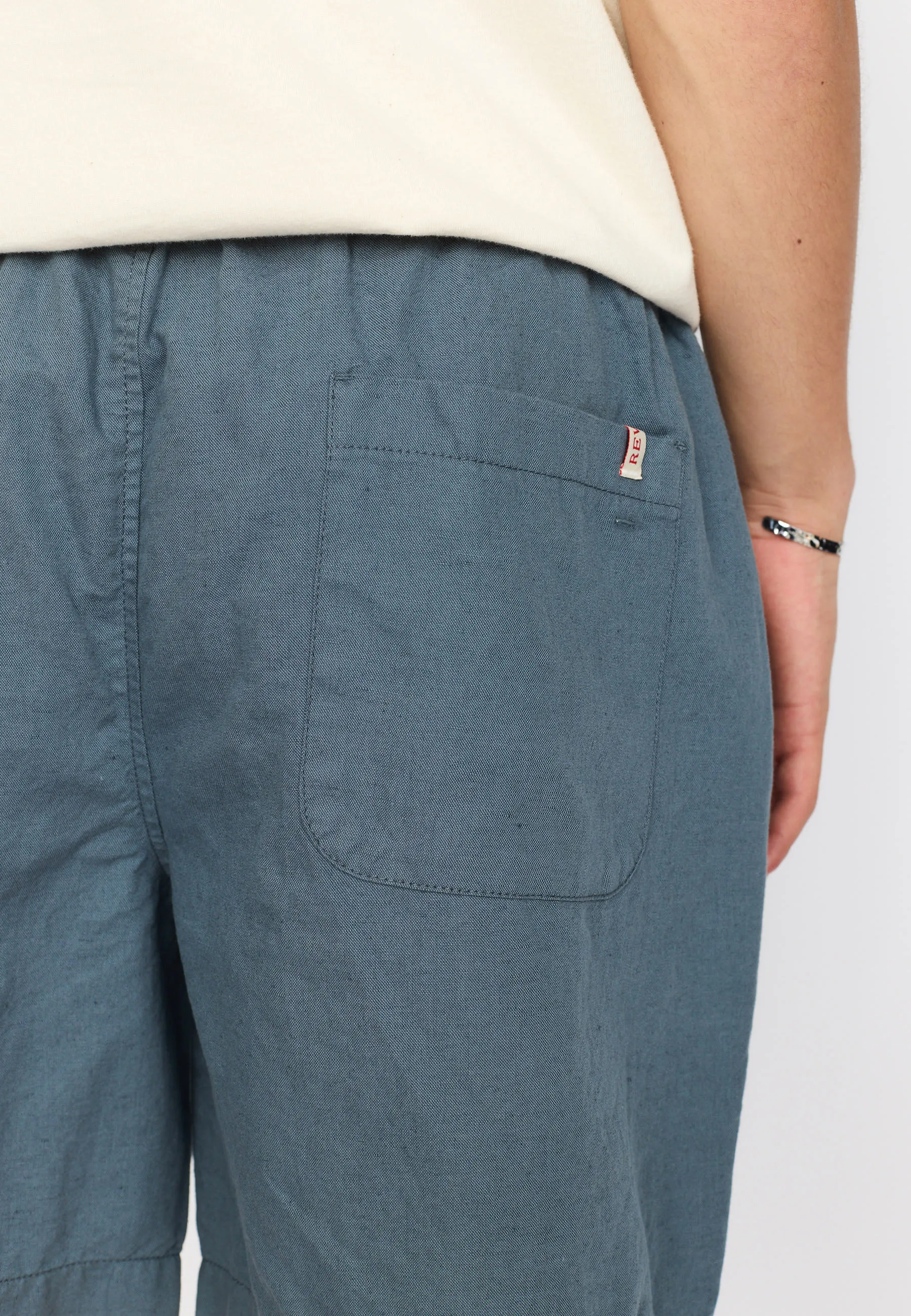 Linen Shorts / 4065 - Dustblue sold by Revolution product image thumbnail 5