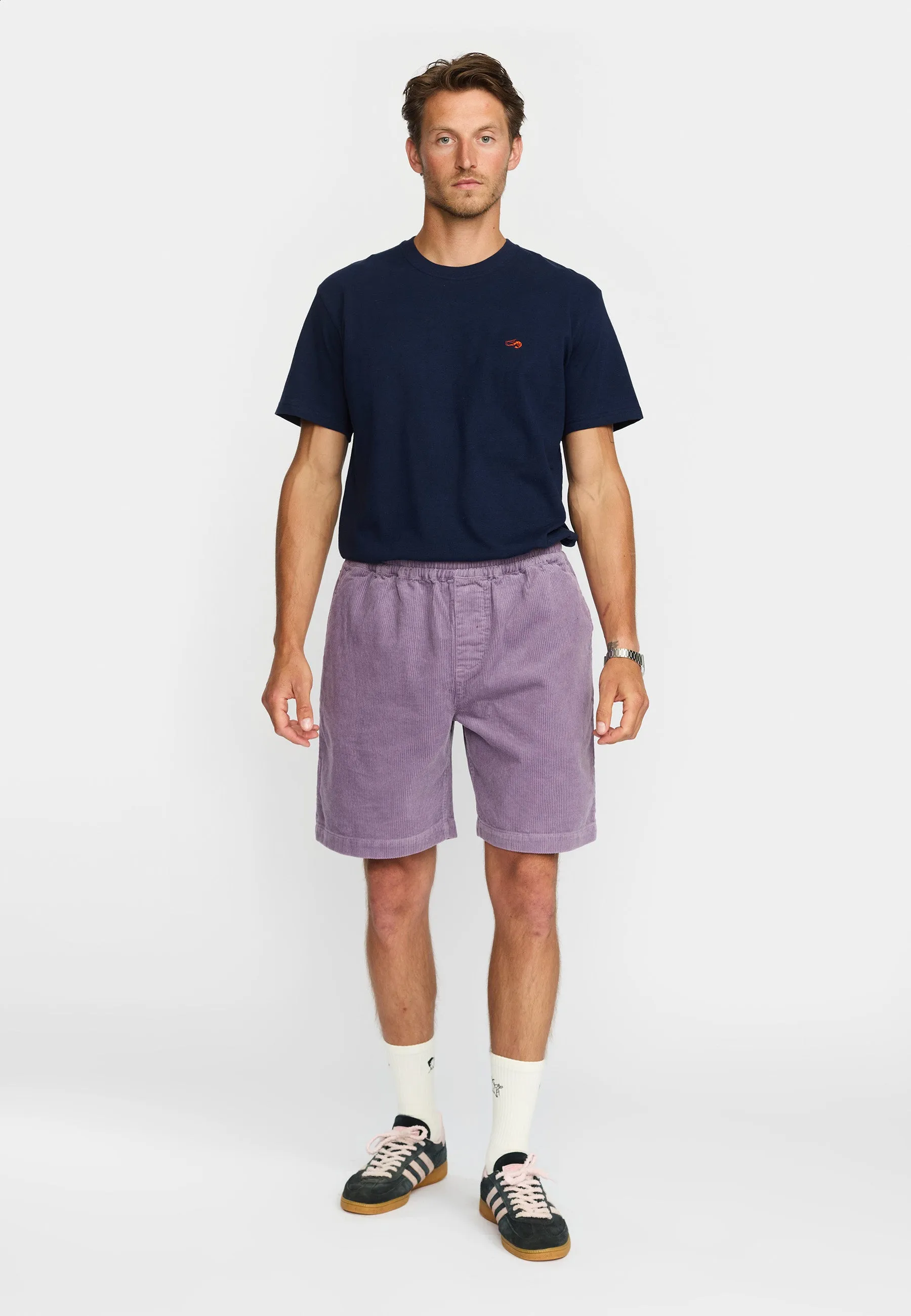 Long Casual Shorts / 4053 - Purple sold by Revolution
