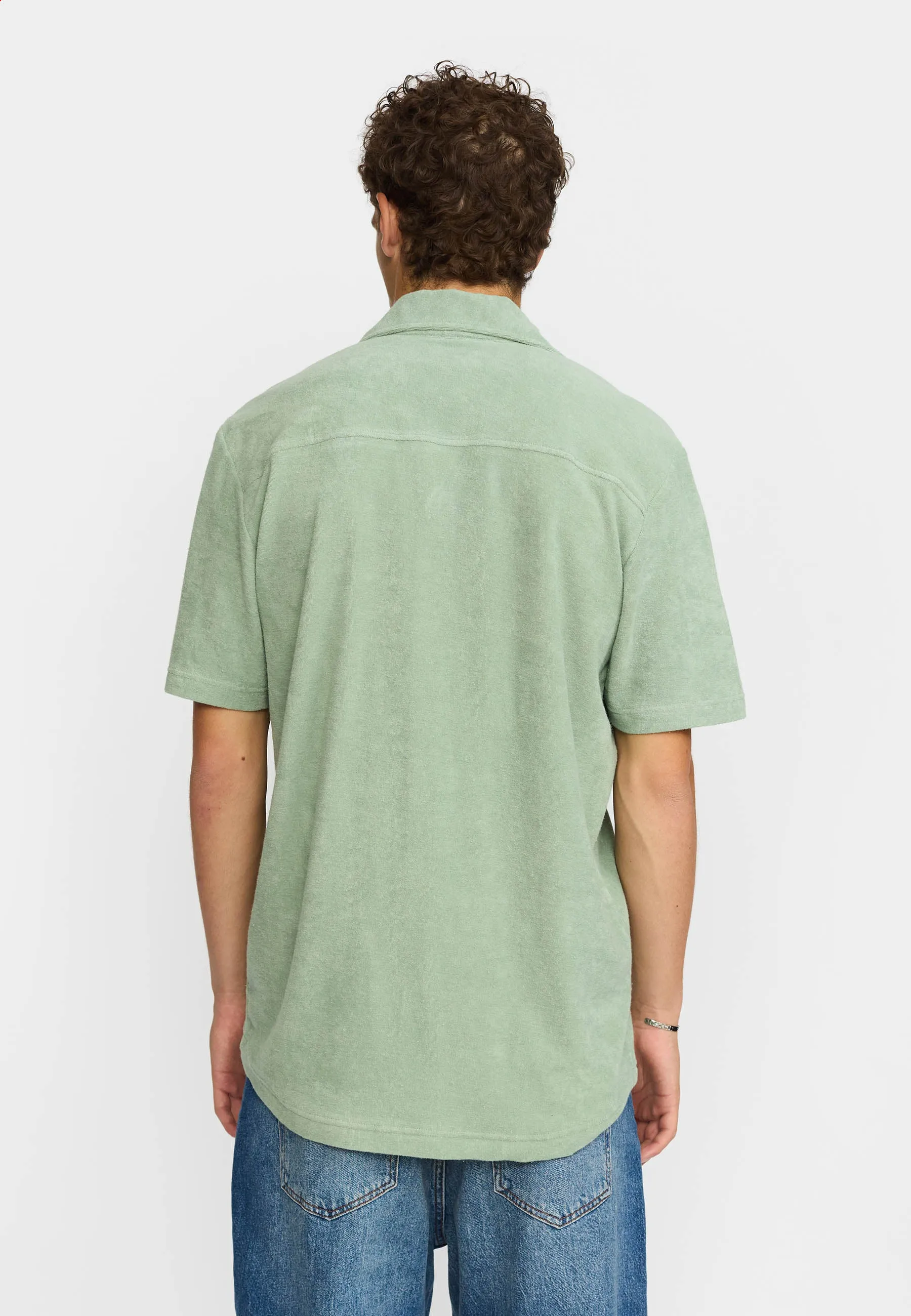 Terry Short-sleeved Cuban Shirt / 3823 - Mint sold by Revolution product image thumbnail 3