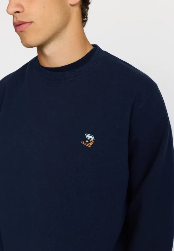 Regular Crewneck / 2807 PLA - Navy-melange sold by Revolution