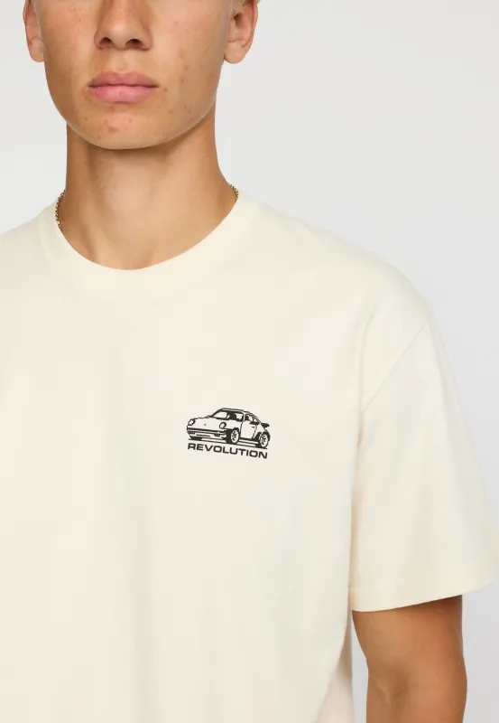 Printed T-shirt / 1453 POR - Offwhite made by Revolution