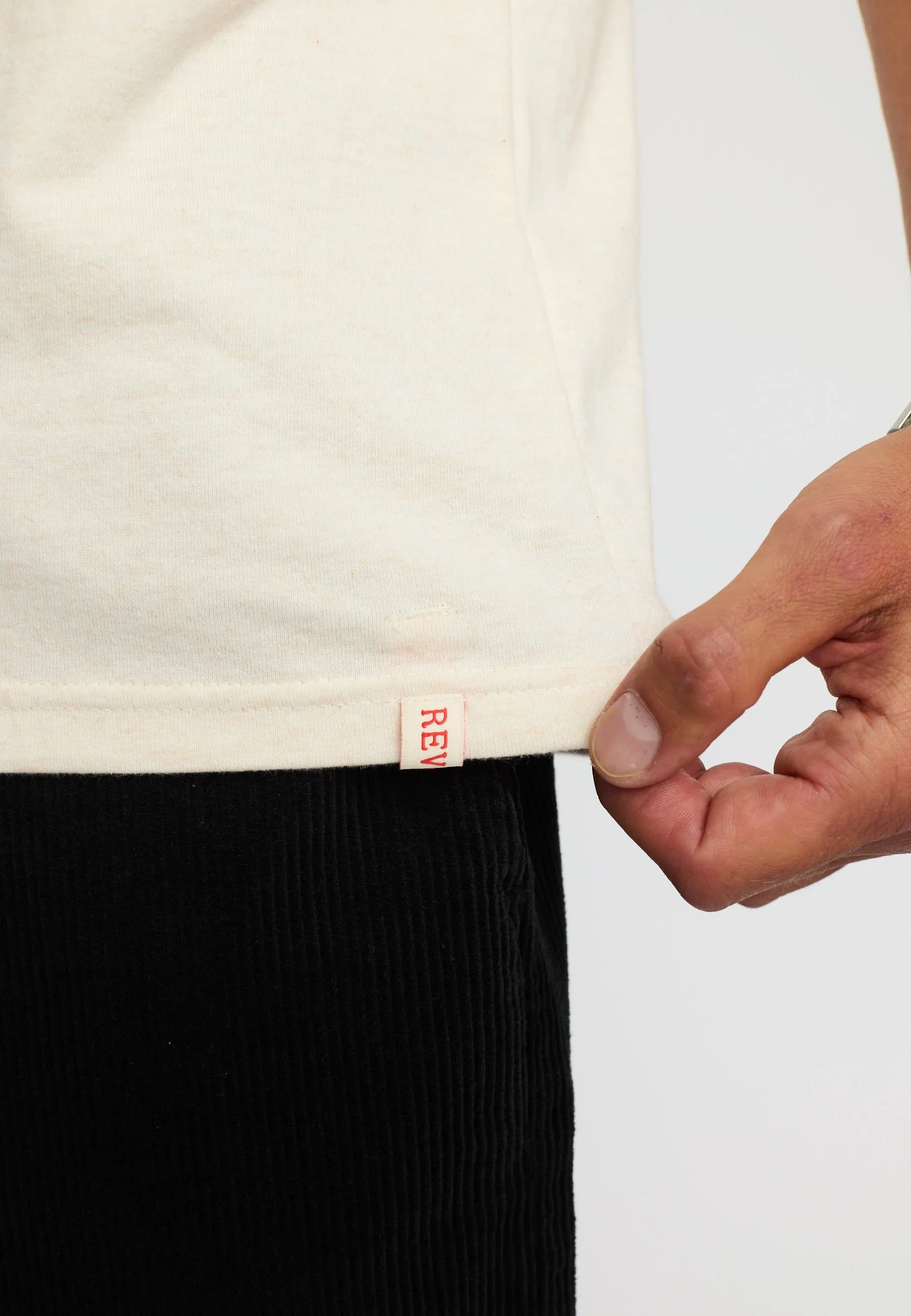 Application T-Shirt / 1449 HUL - Offwhite-melange sold by Revolution product image thumbnail 3