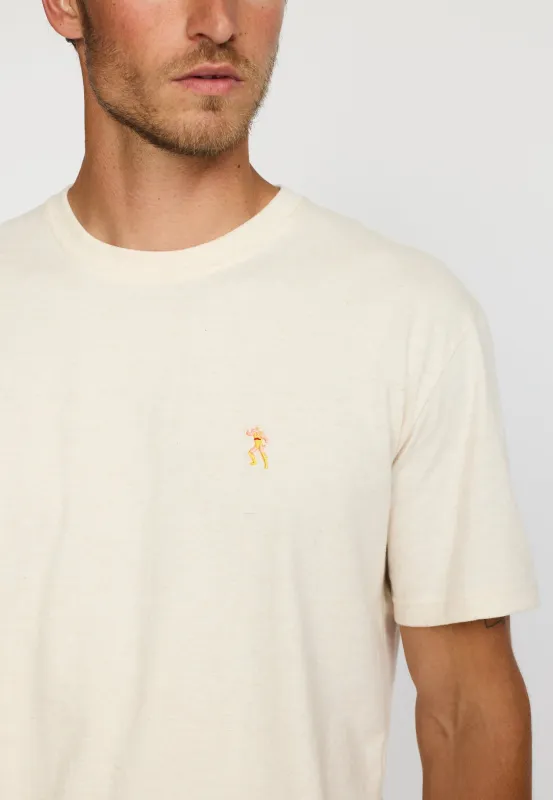 Application T-Shirt / 1449 HUL - Offwhite-melange sold by Revolution