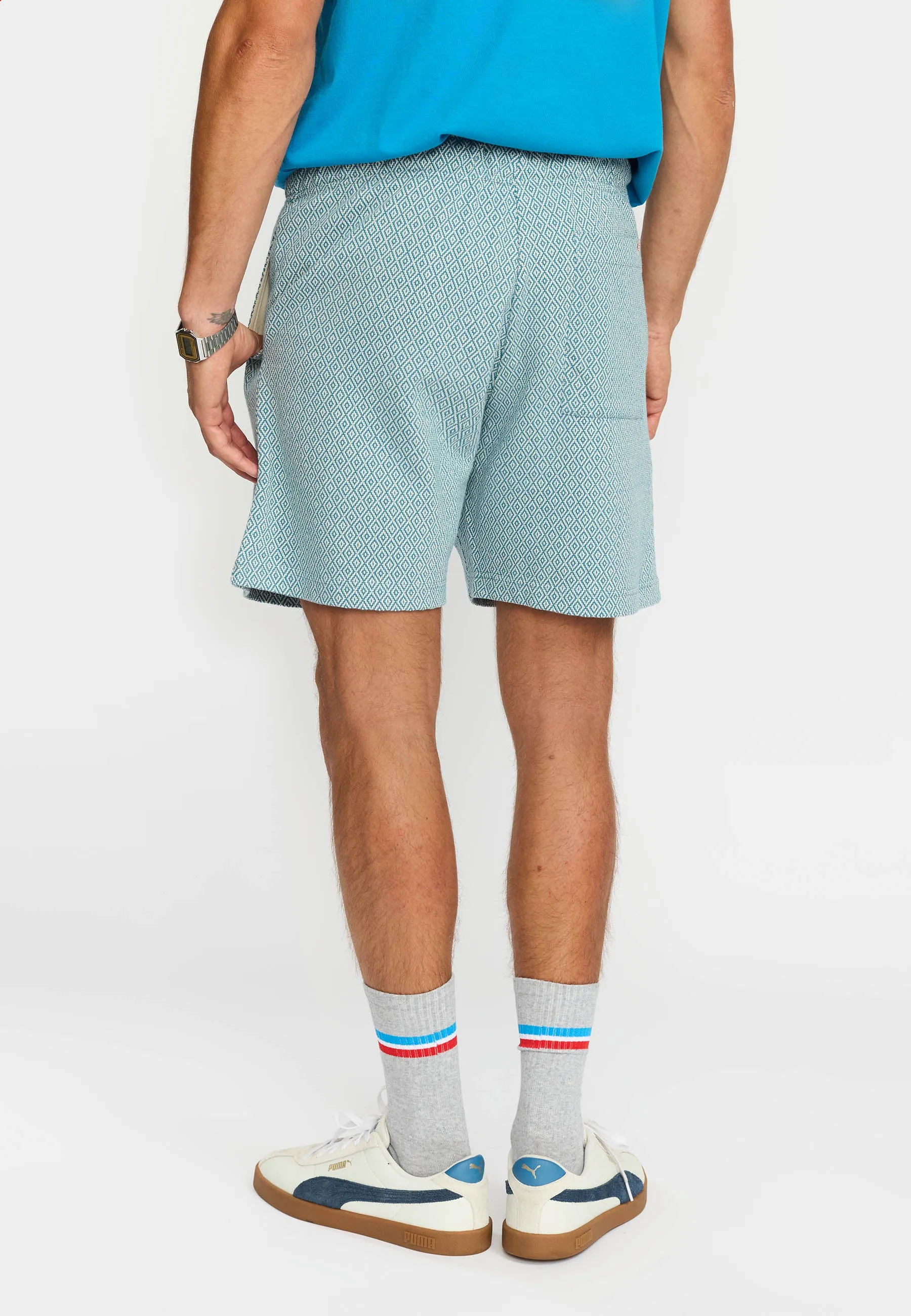 Jaquard Shorts / 4072 - Dustblue sold by Revolution product image thumbnail 2