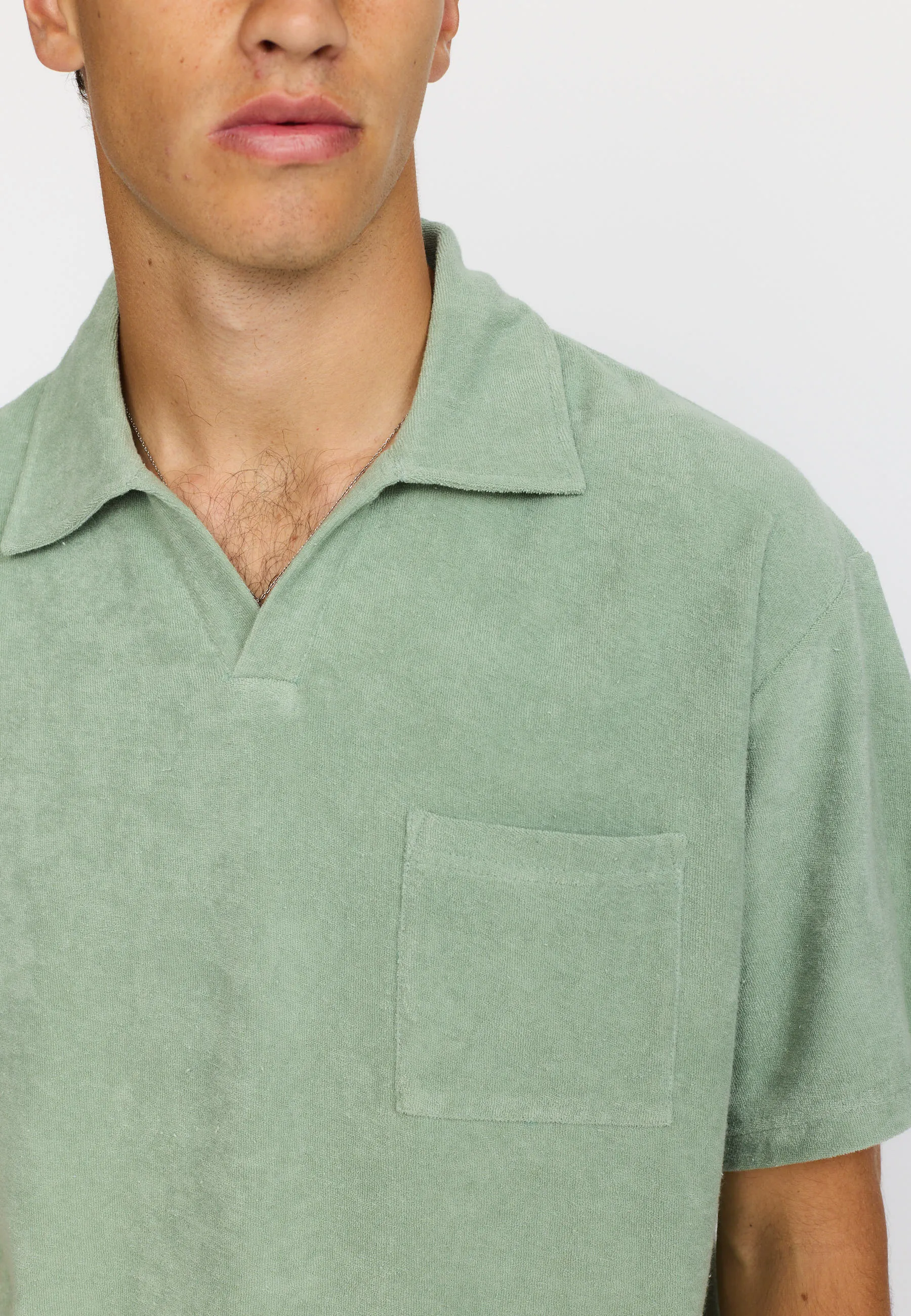 Terry Polo Shirt / 3232 - Mint sold by Revolution product image thumbnail 4