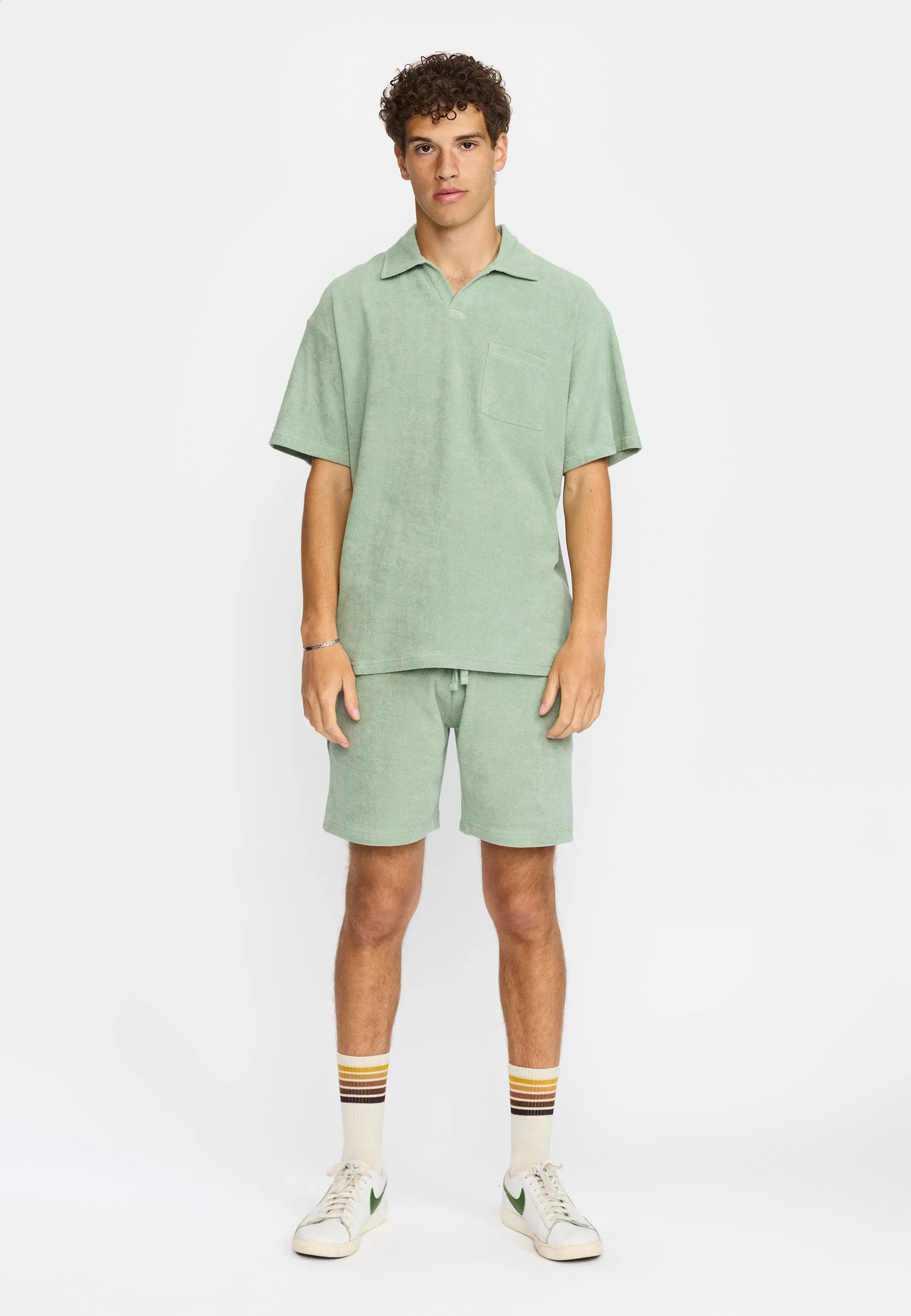 Terry Polo Shirt / 3232 - Mint sold by Revolution product image thumbnail 2