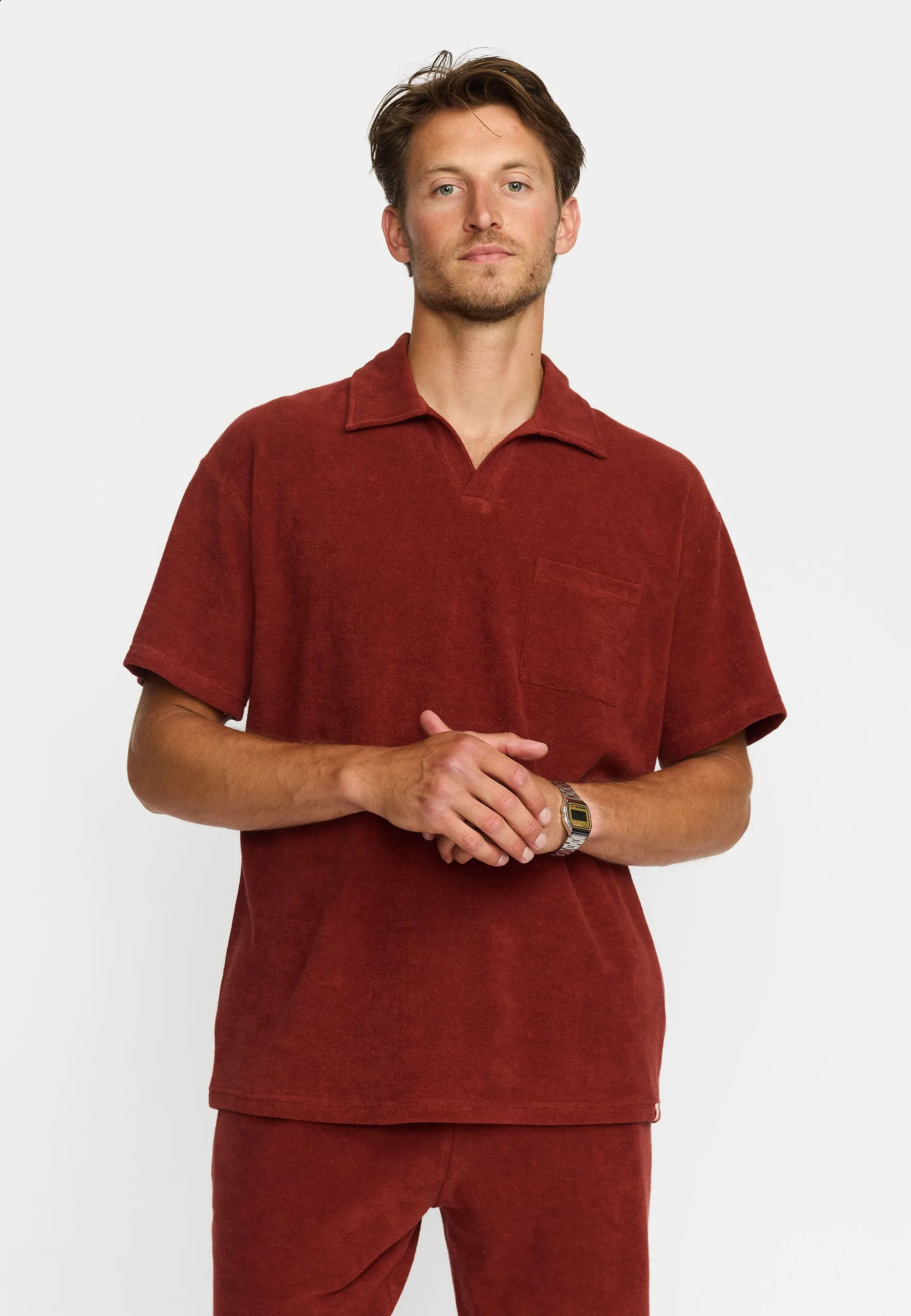 Terry Polo Shirt / 3232 - Darkorange sold by Revolution