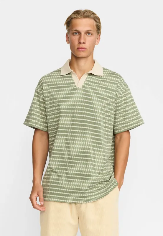 Jaquard Polo Shirt / 3230 - Lightgreen made by Revolution