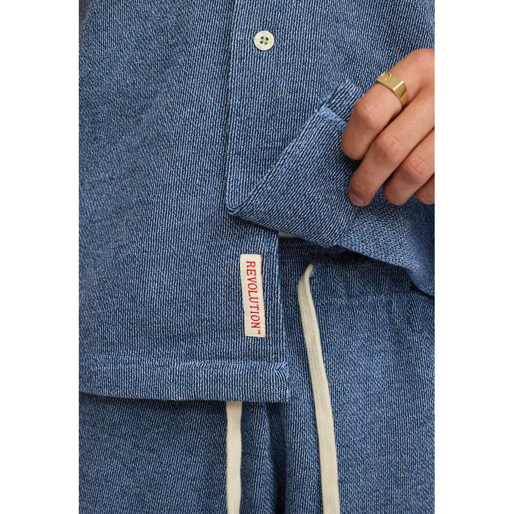 Short-sleeved Cuban Shirt / 3228 - Blue sold by Revolution product image thumbnail 4