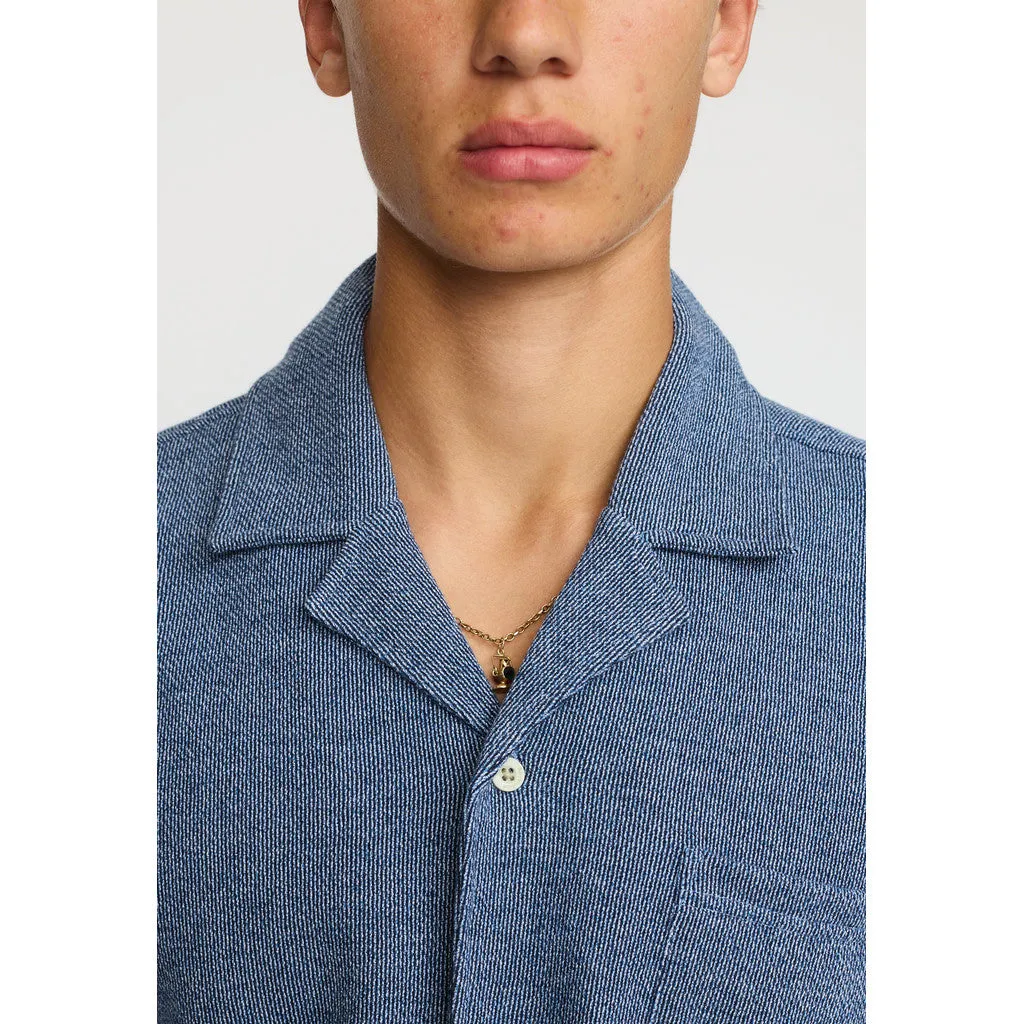 Short-sleeved Cuban Shirt / 3228 - Blue sold by Revolution product image thumbnail 5