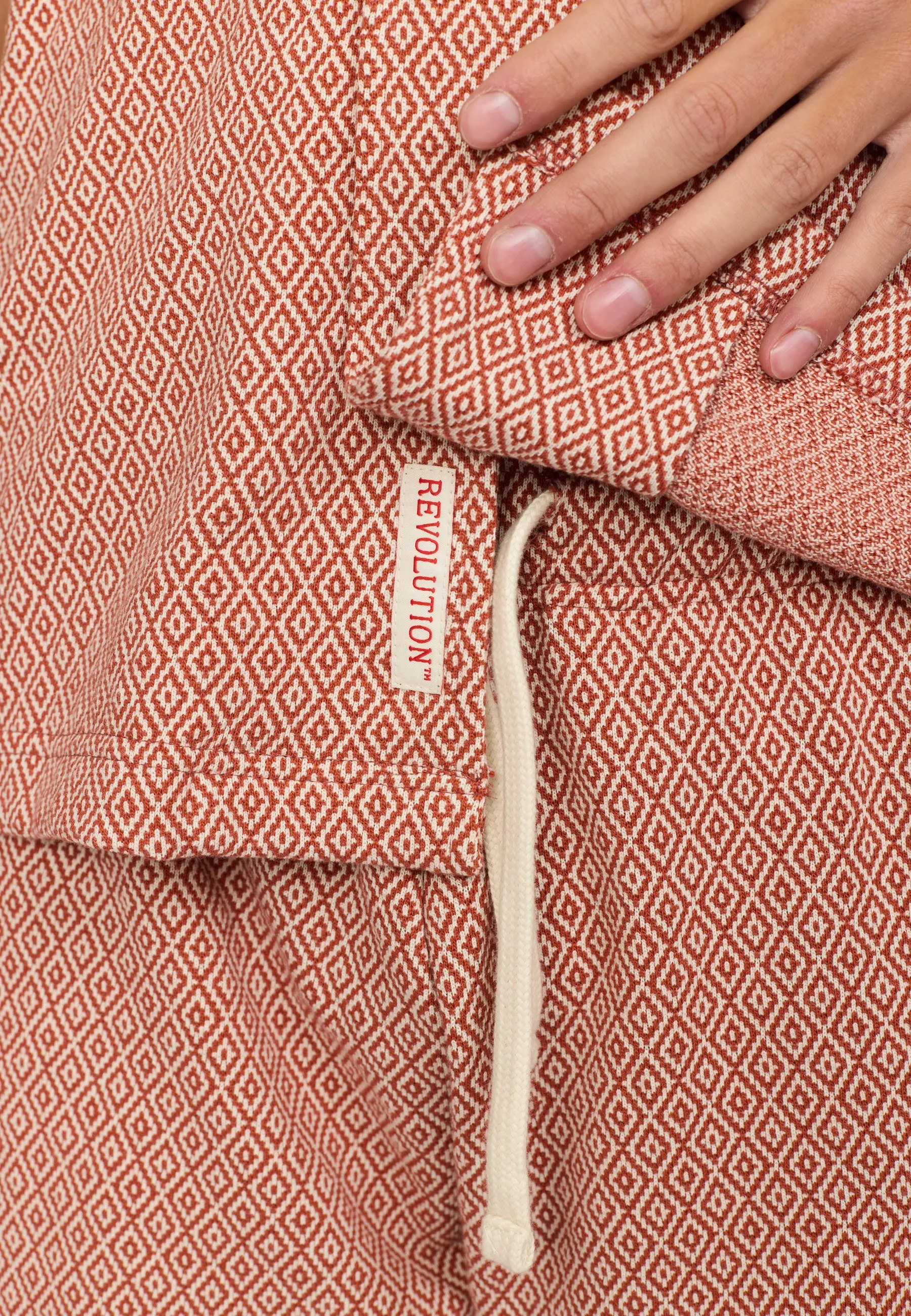 Jaquard Short-sleeved Cuban Shirt / 3175 - Orange sold by Revolution product image thumbnail 4