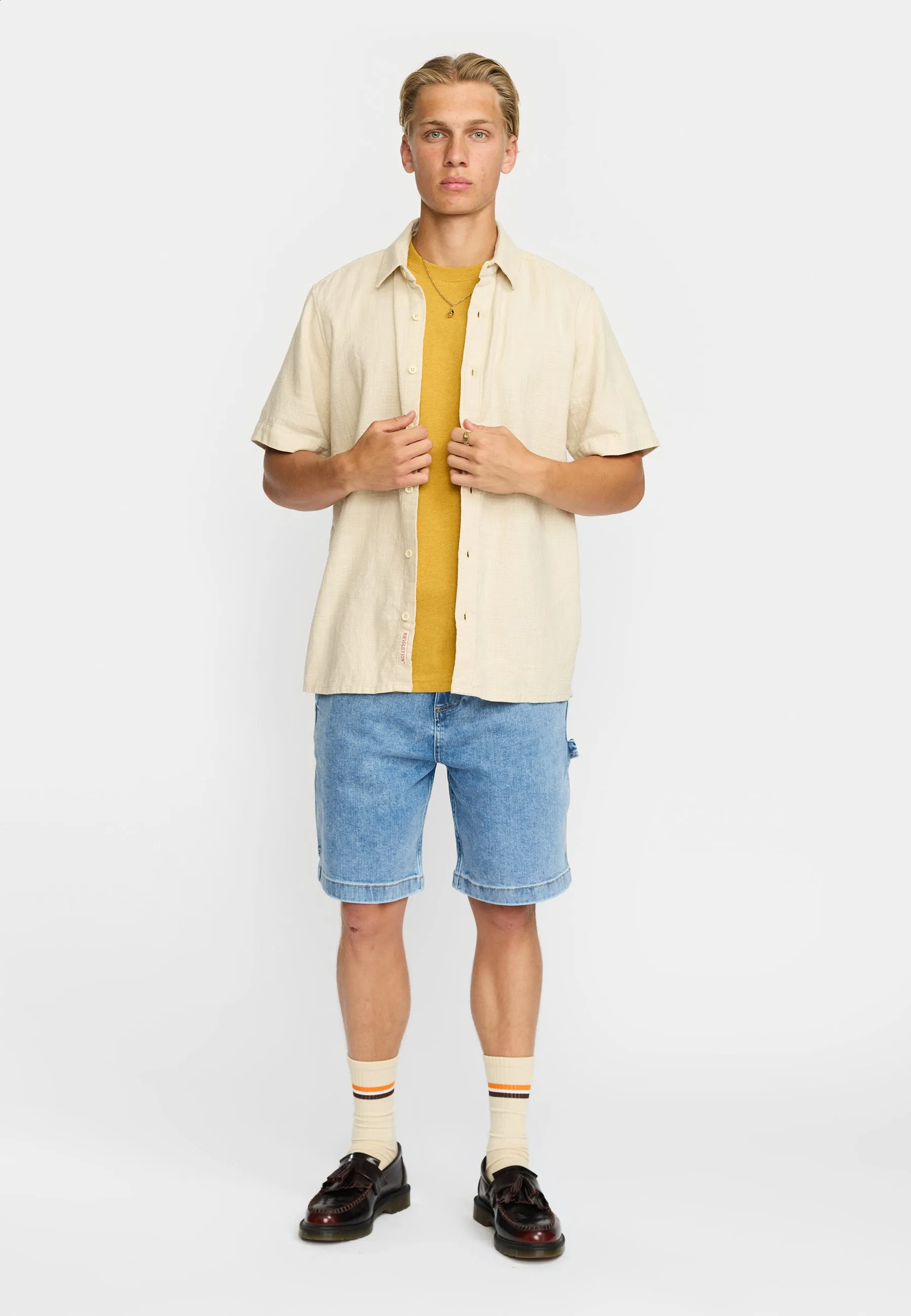 Short-sleeved Shirt / 3239 - Offwhite sold by Revolution product image thumbnail 2