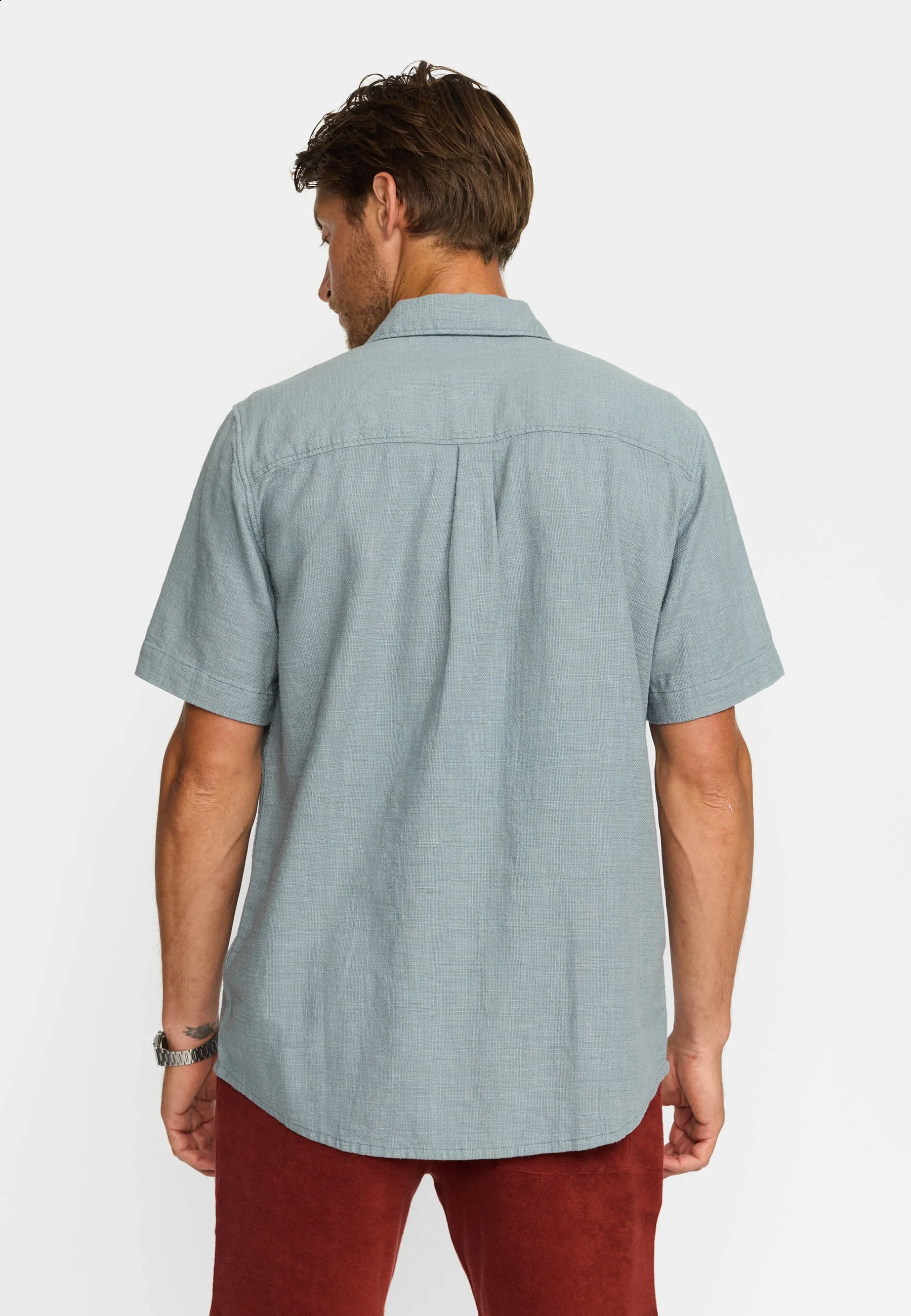 Short-sleeved Shirt / 3239 - Blue sold by Revolution product image thumbnail 4
