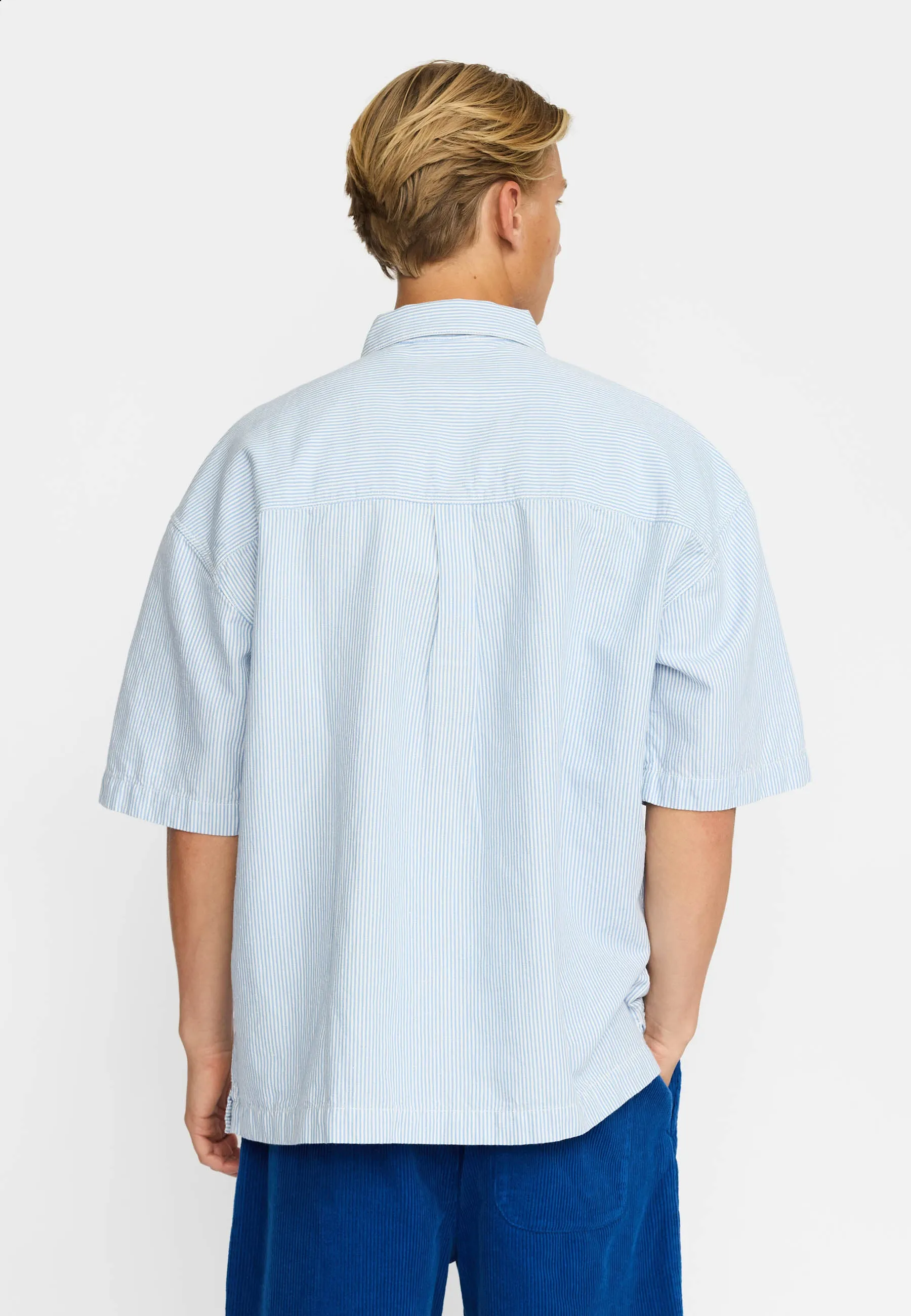 Oversize Short-sleeved Shirt / 3235 - Blue sold by Revolution product image thumbnail 3