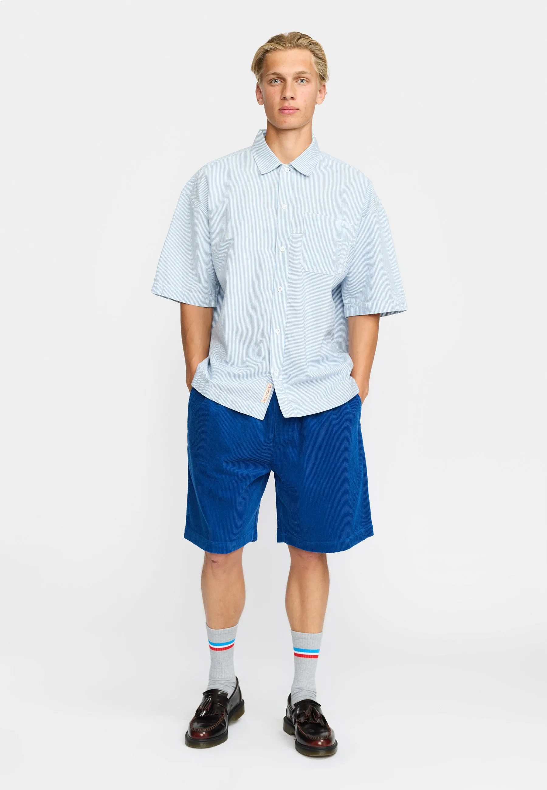 Oversize Short-sleeved Shirt / 3235 - Blue sold by Revolution product image thumbnail 2