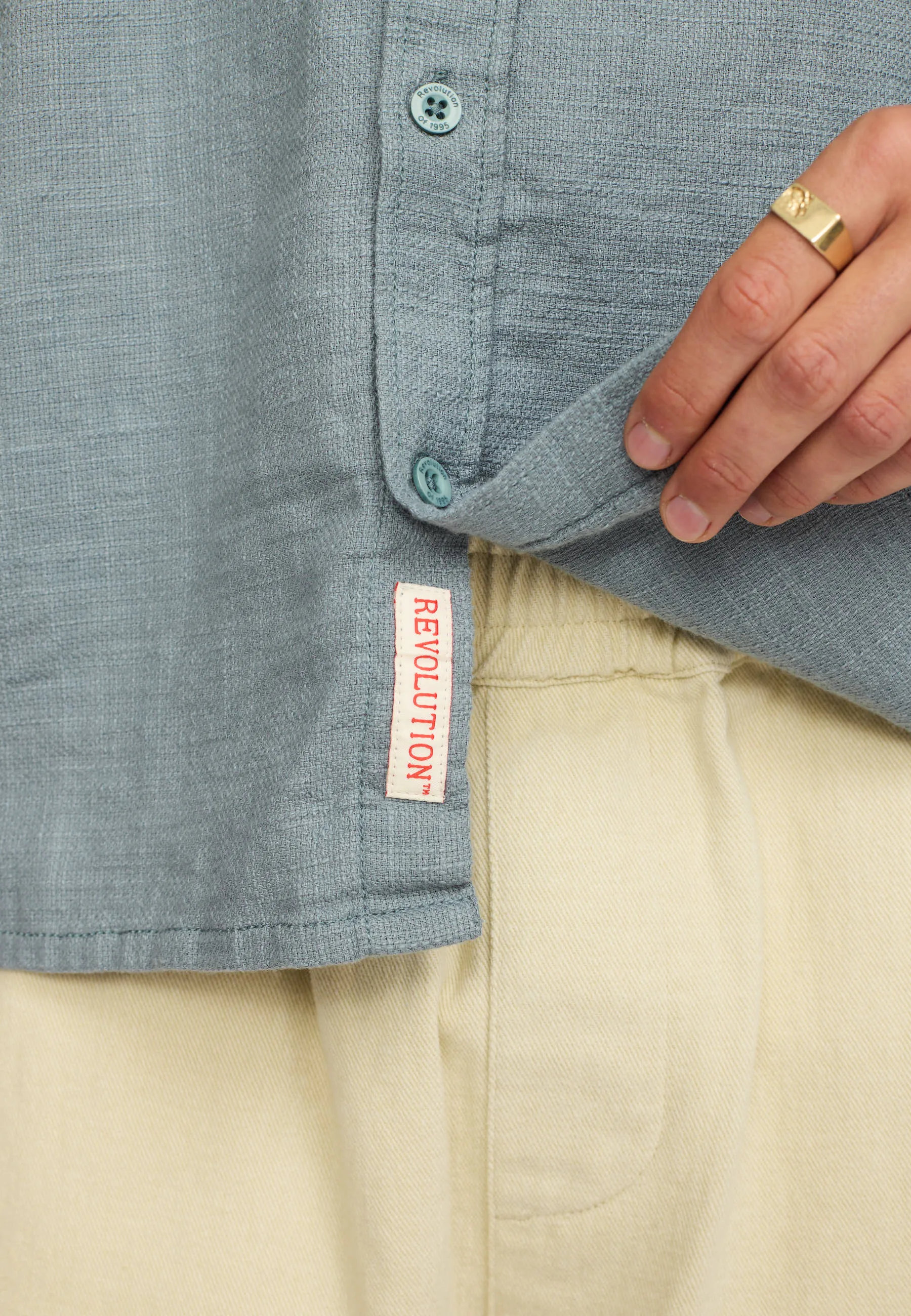 Loose Shirt / 3176 - Blue sold by Revolution product image thumbnail 3