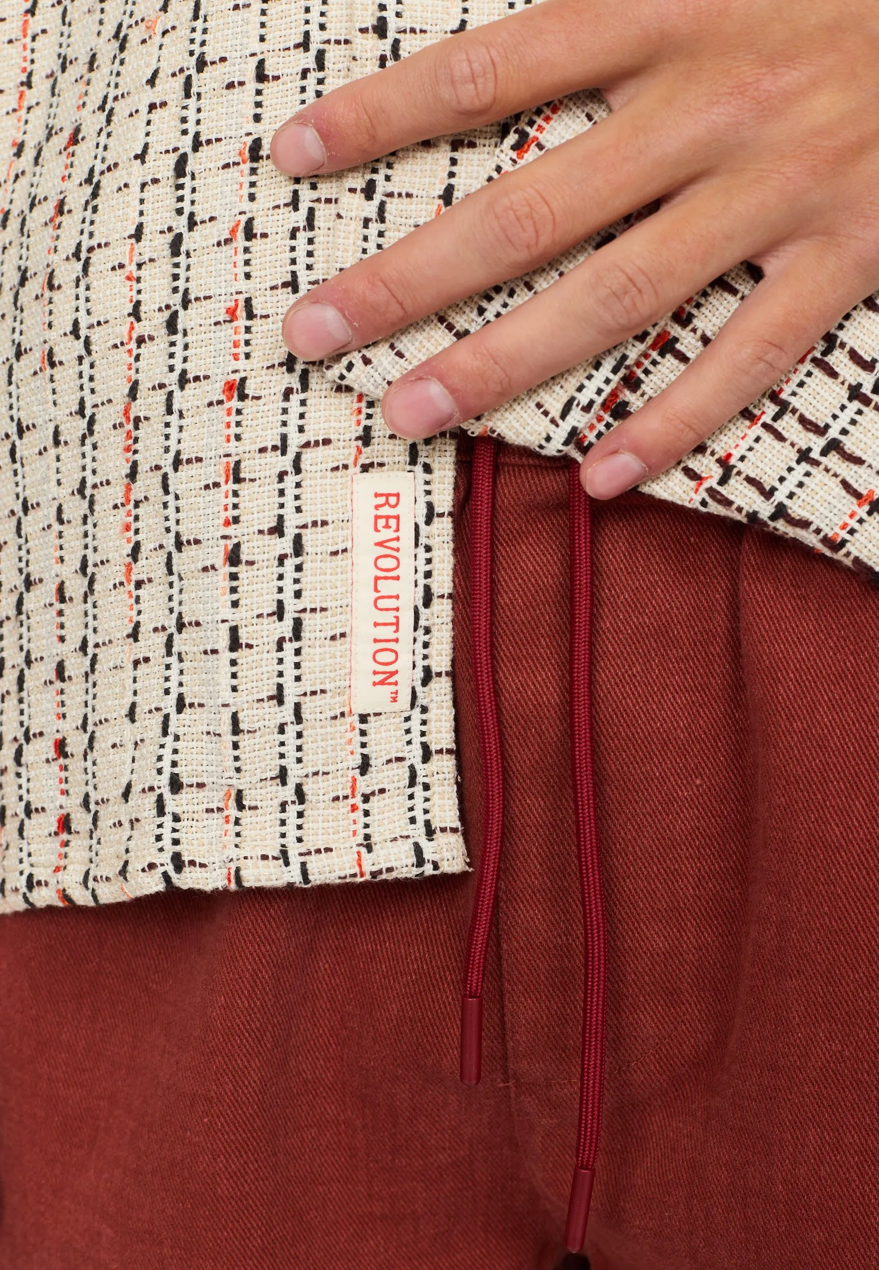 Short-sleeved Cuban Shirt / 3252 - Offwhite sold by Revolution product image thumbnail 4