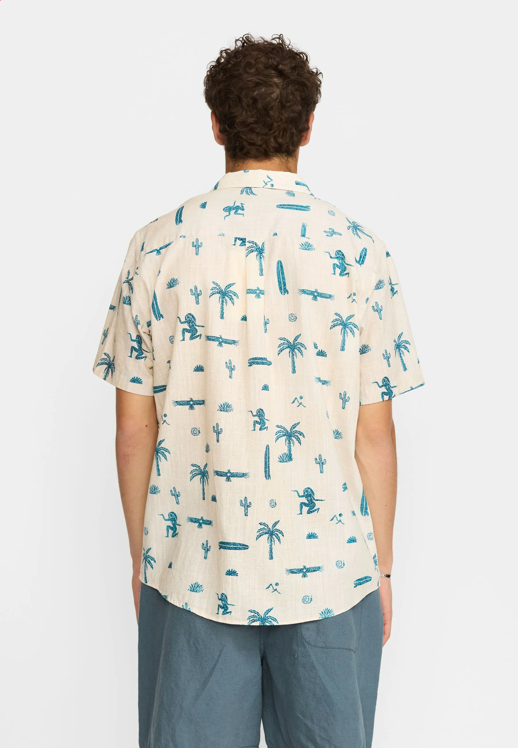 Short-sleeved Cuban Shirt / 3250 - Offwhite sold by Revolution product image thumbnail 3