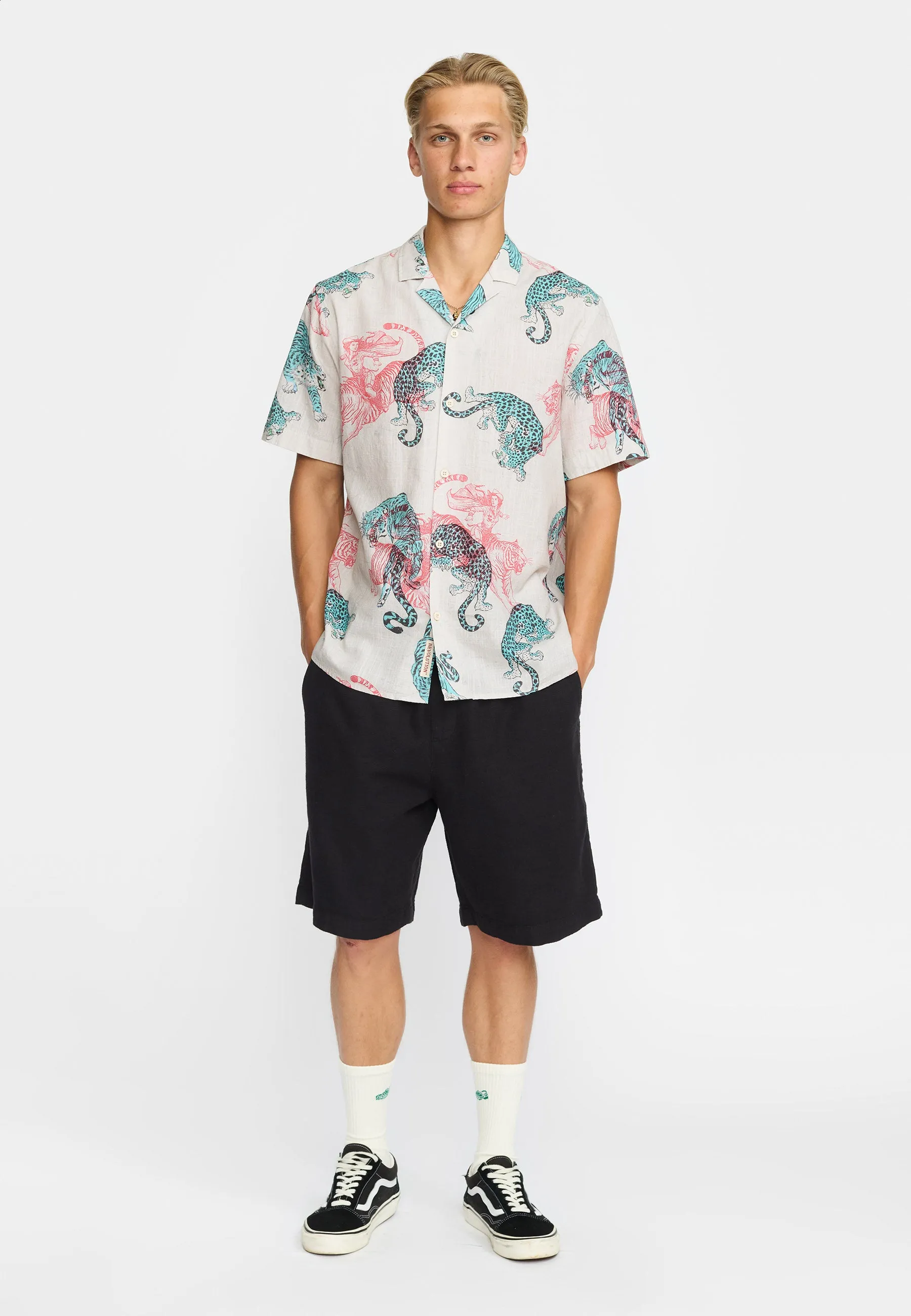 Short-sleeved Cuban Shirt / 3249 - Offwhite sold by Revolution product image thumbnail 3