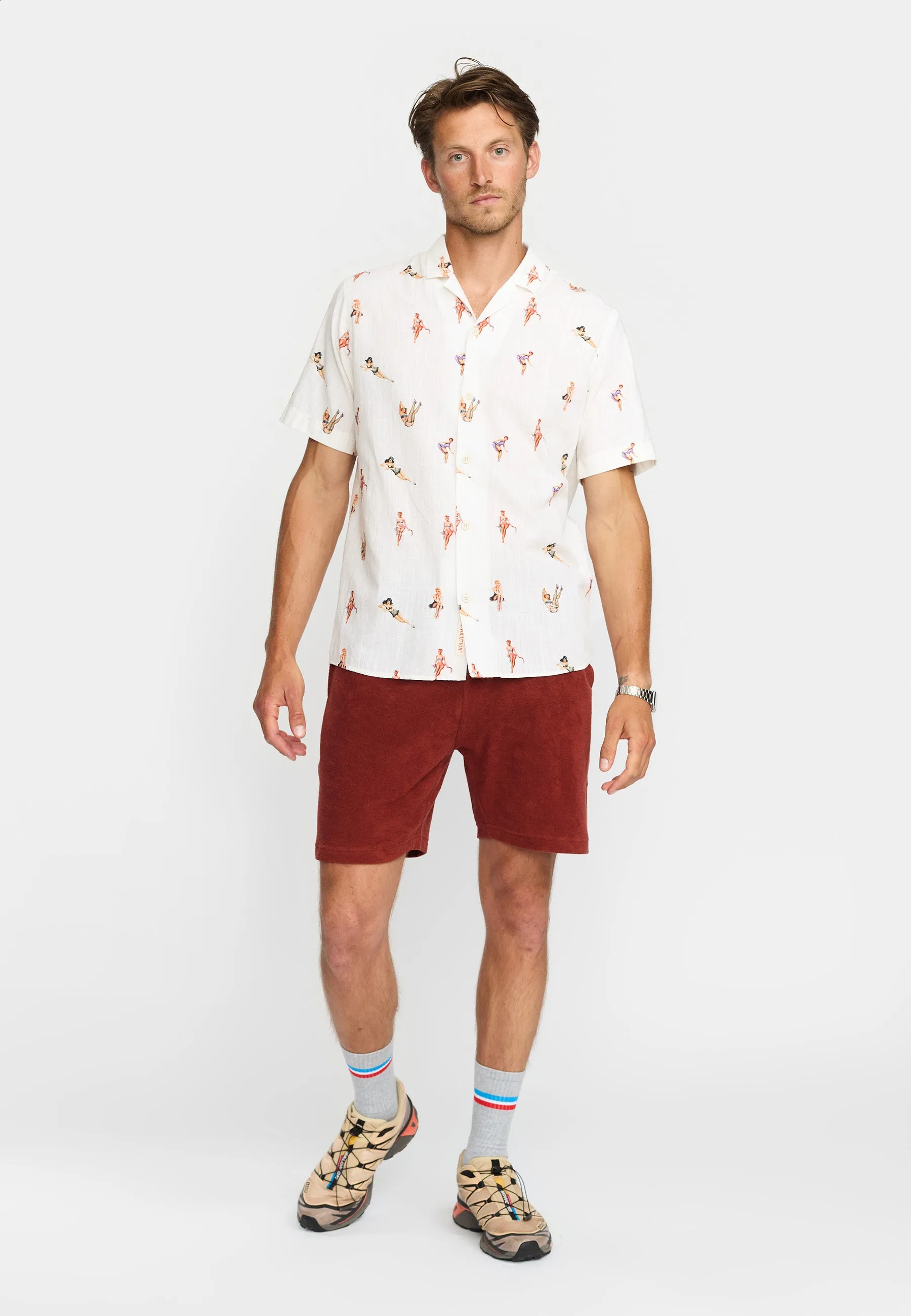 Short-sleeved Cuban Shirt / 3248 - Offwhite sold by Revolution product image thumbnail 2