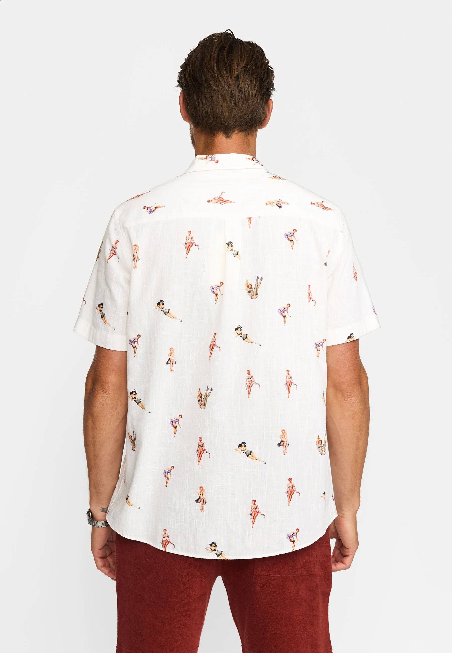 Short-sleeved Cuban Shirt / 3248 - Offwhite sold by Revolution product image thumbnail 3