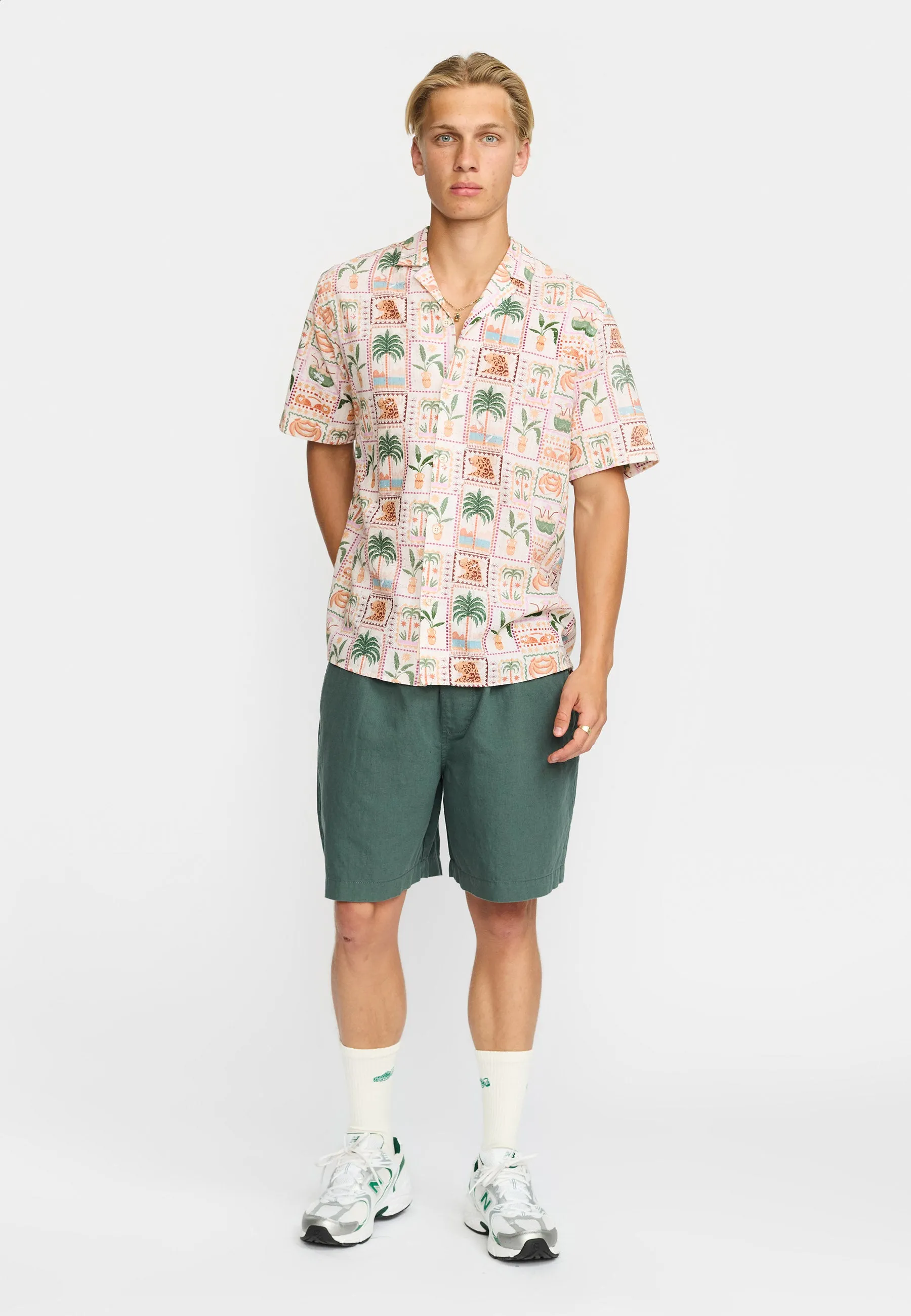 Short-sleeved Cuban Shirt / 3247 - Offwhite sold by Revolution product image thumbnail 2