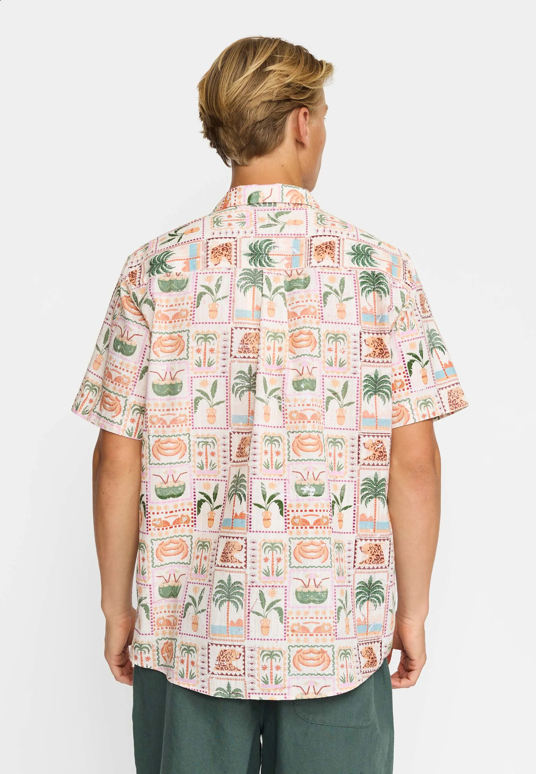 Short-sleeved Cuban Shirt / 3247 - Offwhite sold by Revolution product image thumbnail 3