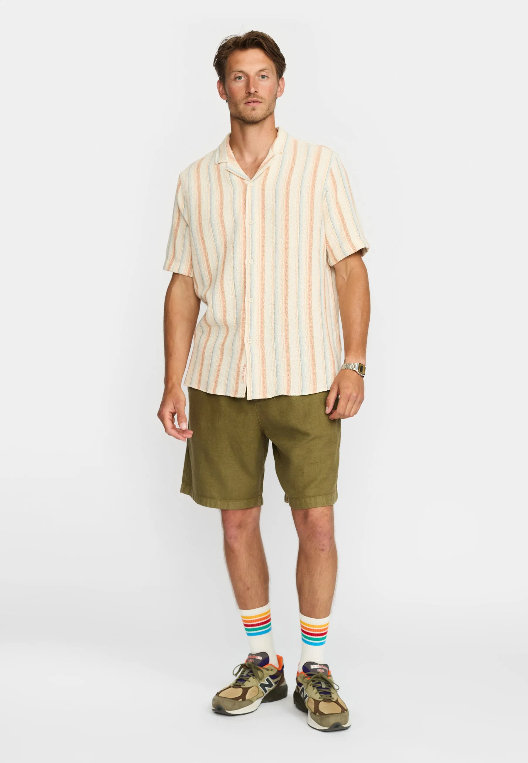 Short-sleeved Cuban Shirt / 3242 - Offwhite sold by Revolution product image thumbnail 2