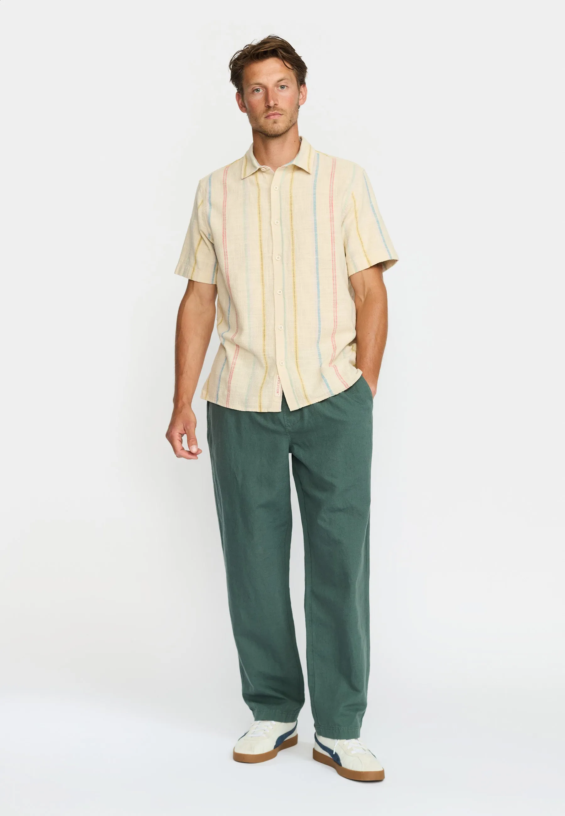 Short-sleeved Cuban Shirt / 3238 - Purple sold by Revolution product image thumbnail 2