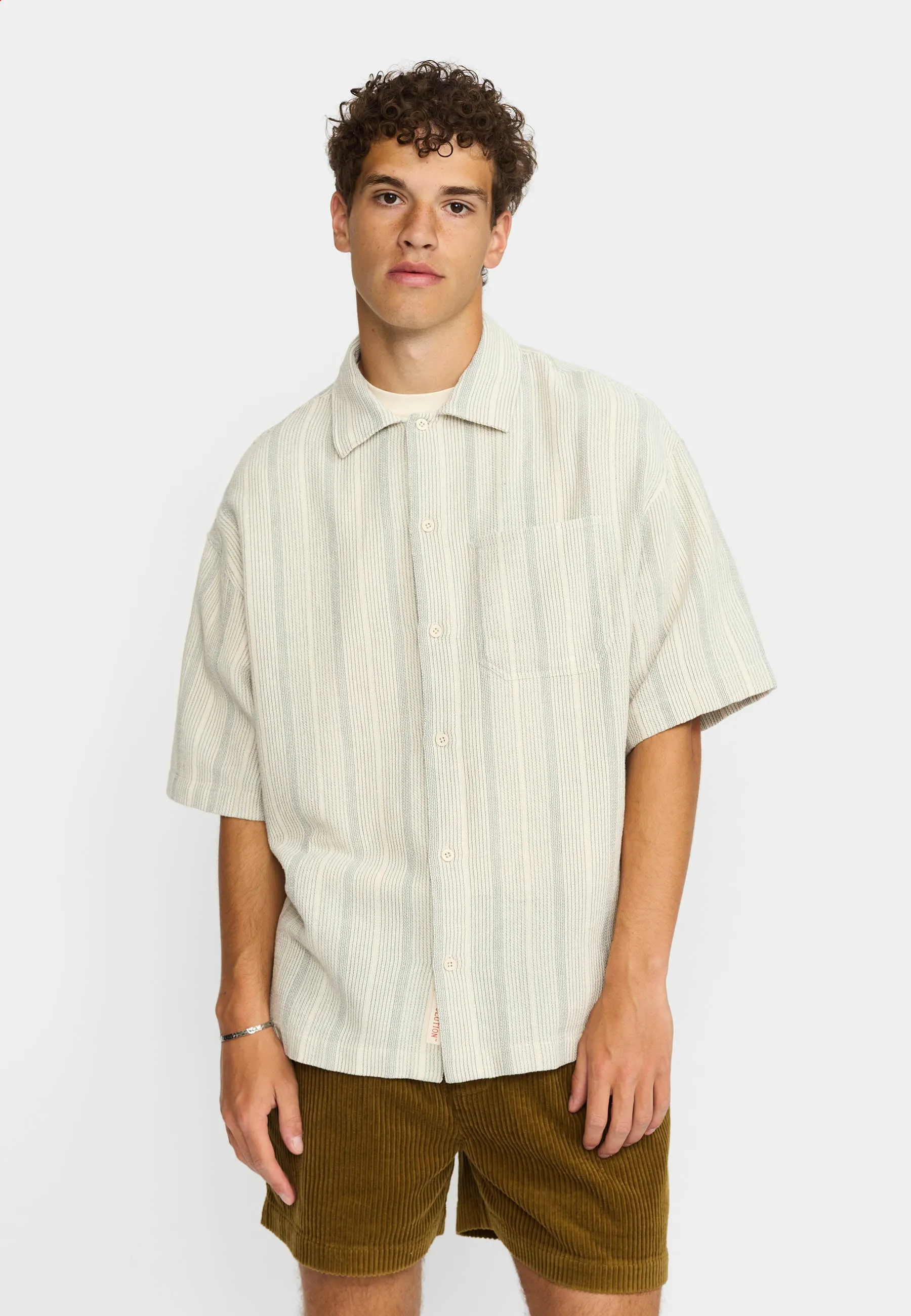 Oversize Short-sleeved Shirt / 3236 - Offwhite sold by Revolution