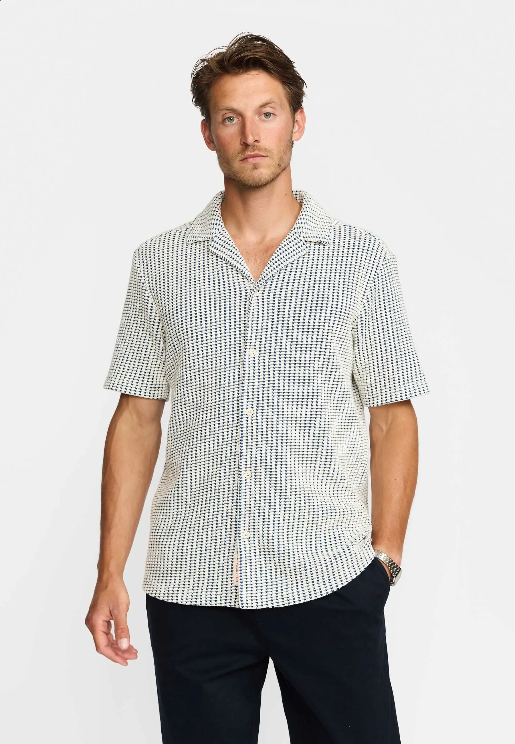 Short-sleeved Cuban Shirt / 3234 - Offwhite sold by Revolution product image thumbnail 2