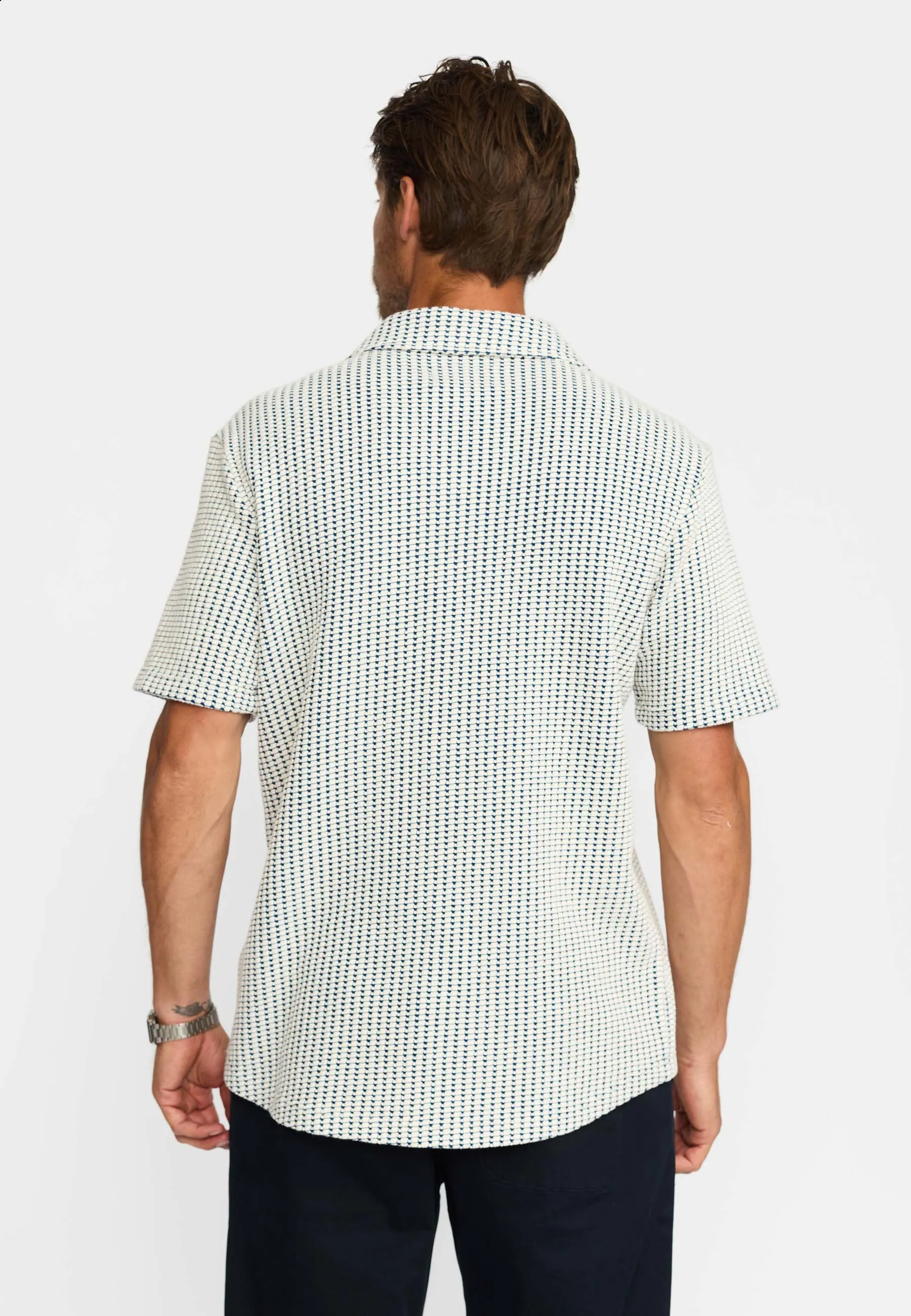 Short-sleeved Cuban Shirt / 3234 - Offwhite sold by Revolution product image thumbnail 4