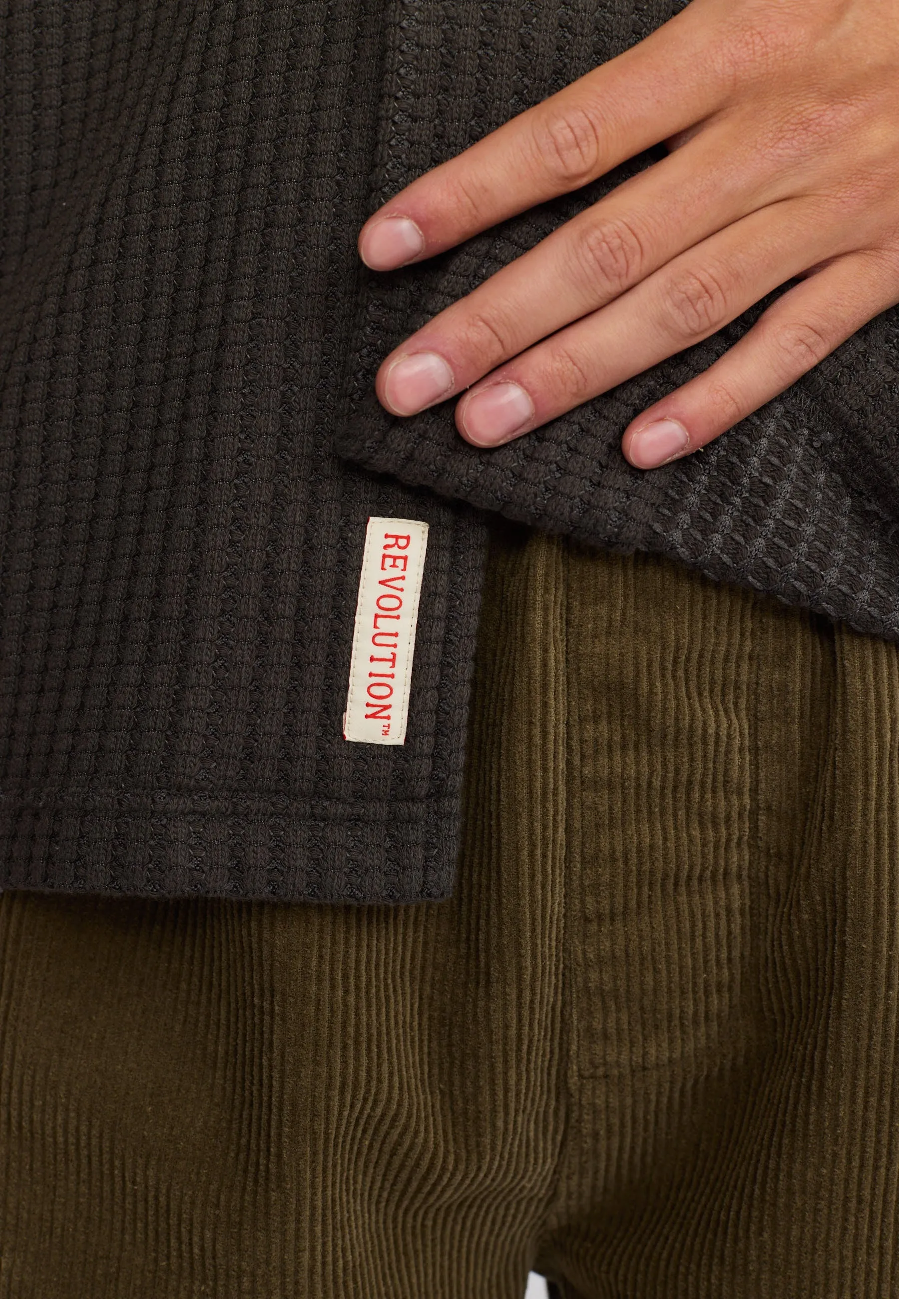 Short-sleeved Cuban Shirt / 3234 - Darkgrey sold by Revolution product image thumbnail 4