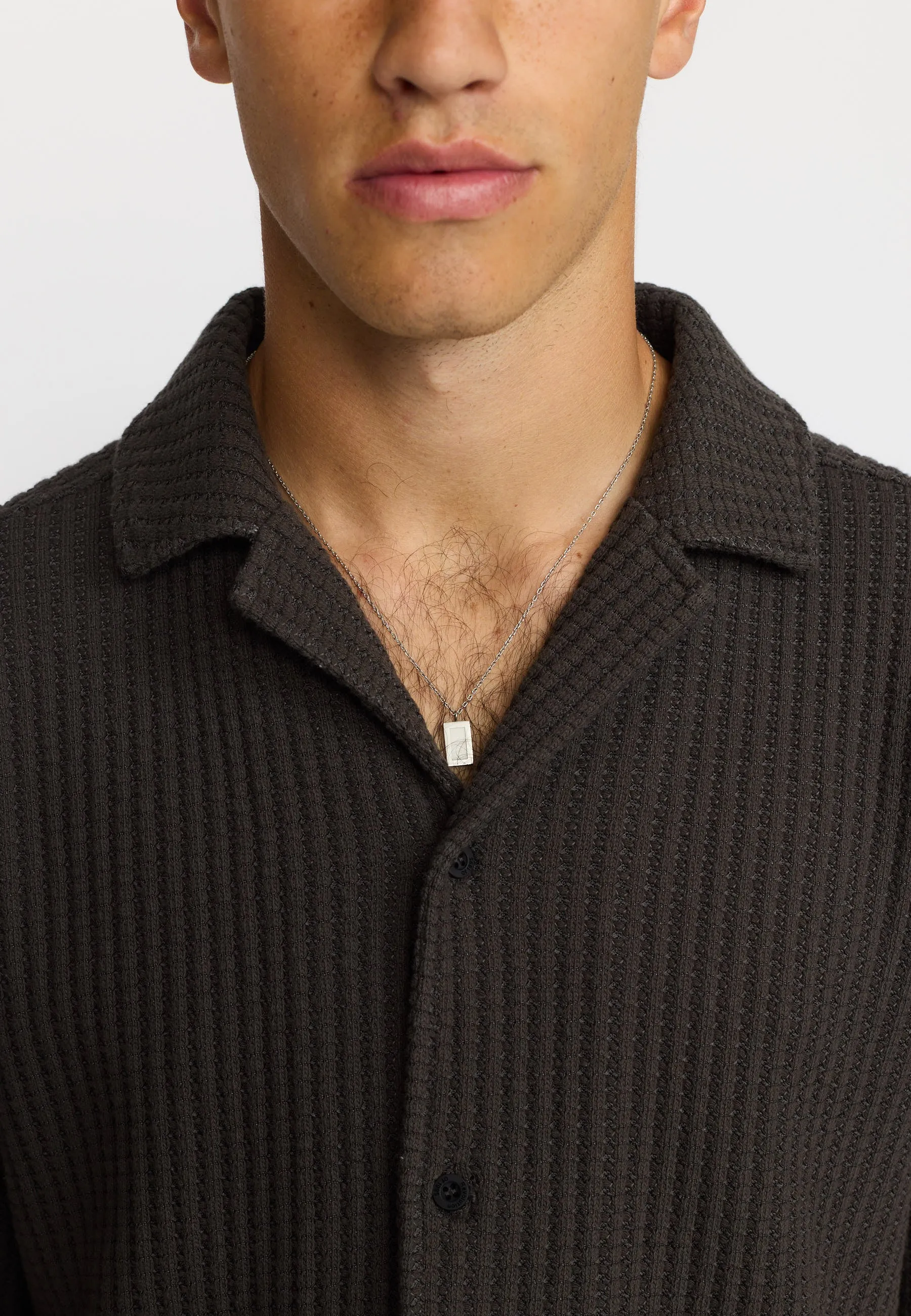 Short-sleeved Cuban Shirt / 3234 - Darkgrey sold by Revolution product image thumbnail 5