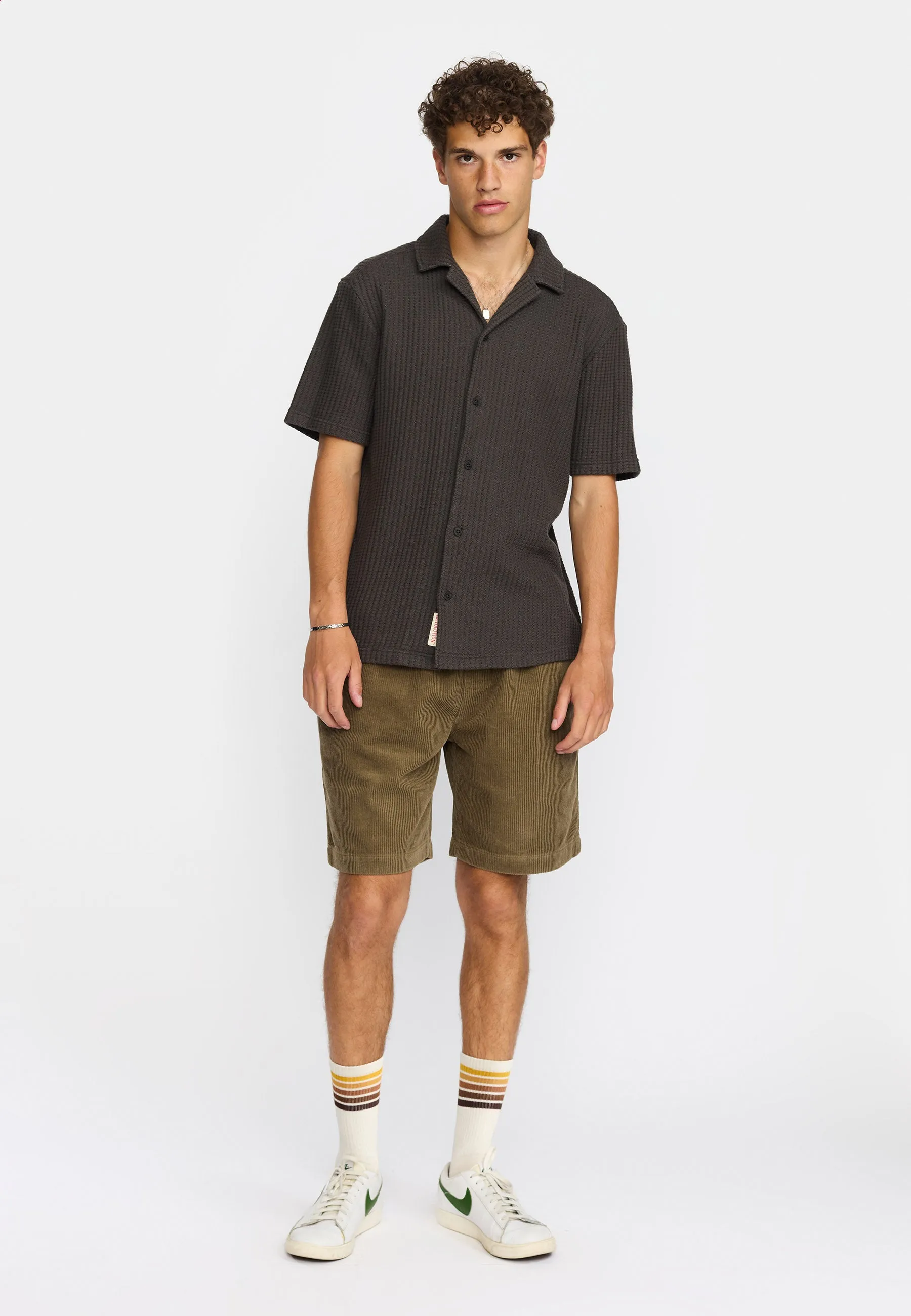 Short-sleeved Cuban Shirt / 3234 - Darkgrey sold by Revolution product image thumbnail 2