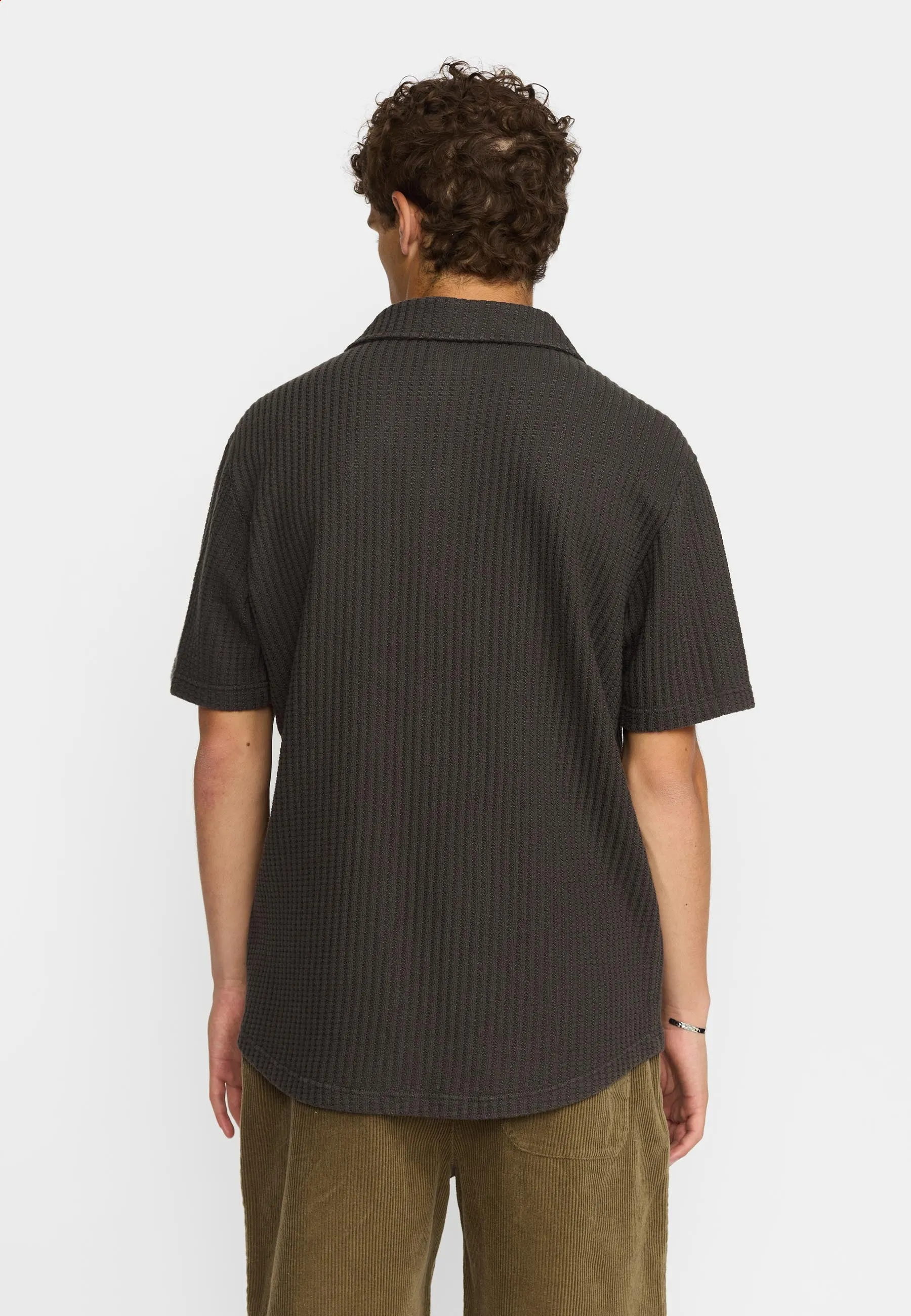 Short-sleeved Cuban Shirt / 3234 - Darkgrey sold by Revolution product image thumbnail 3