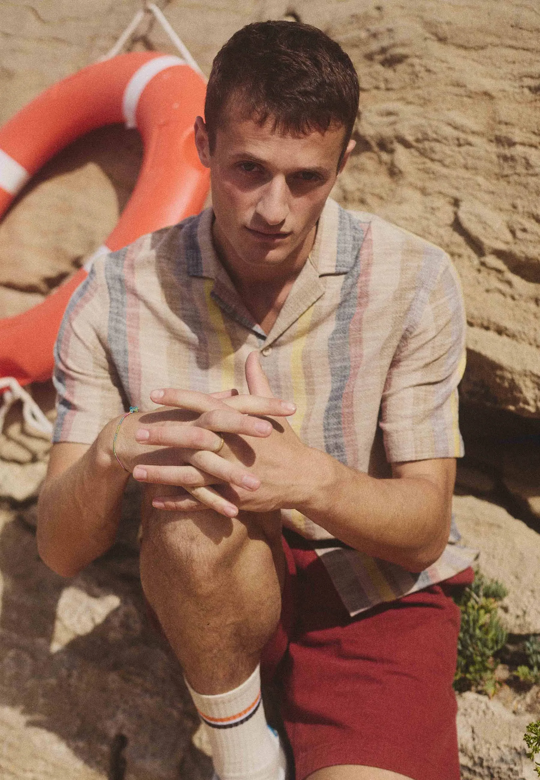 Short-sleeved Cuban Shirt / 3918 - Brown sold by Revolution