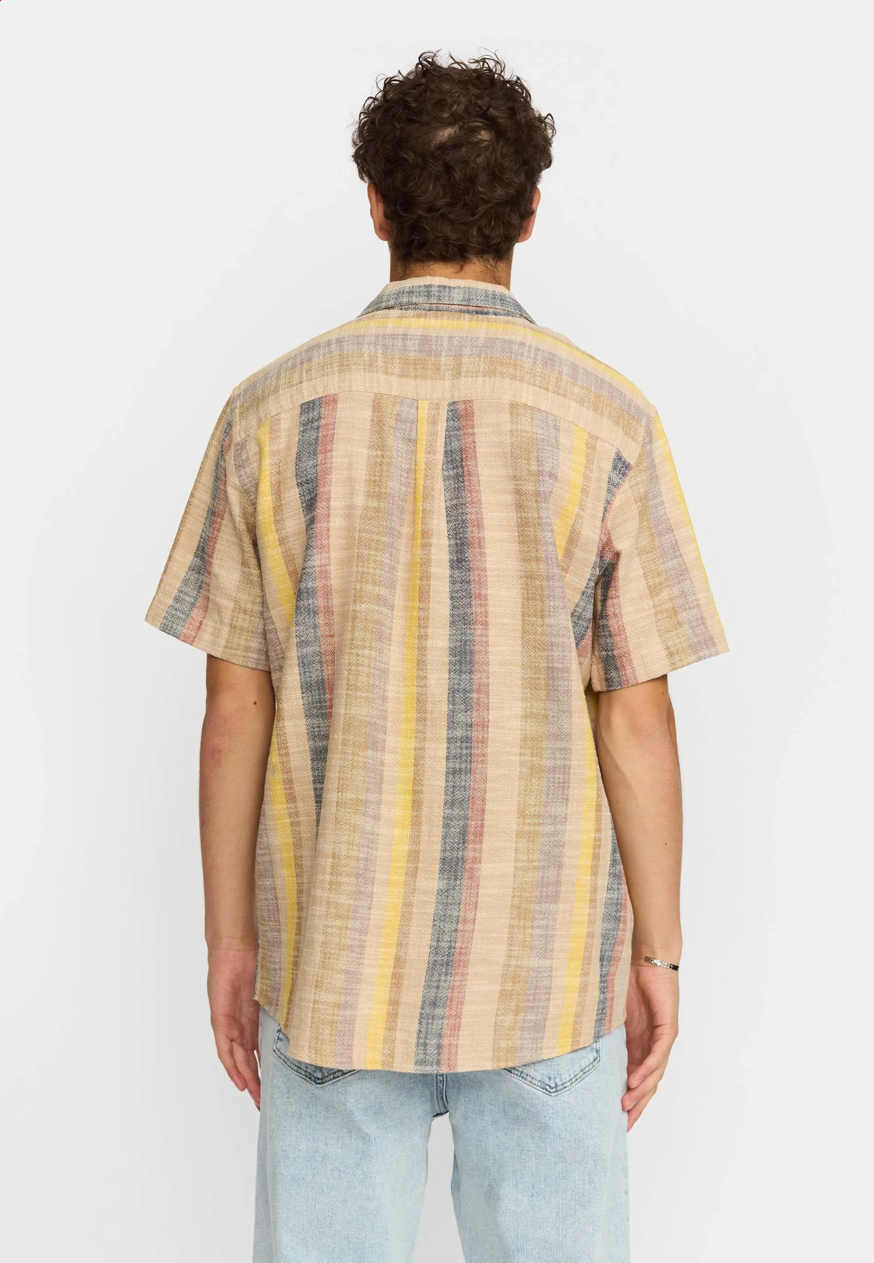 Short-sleeved Cuban Shirt / 3918 - Brown sold by Revolution product image thumbnail 4