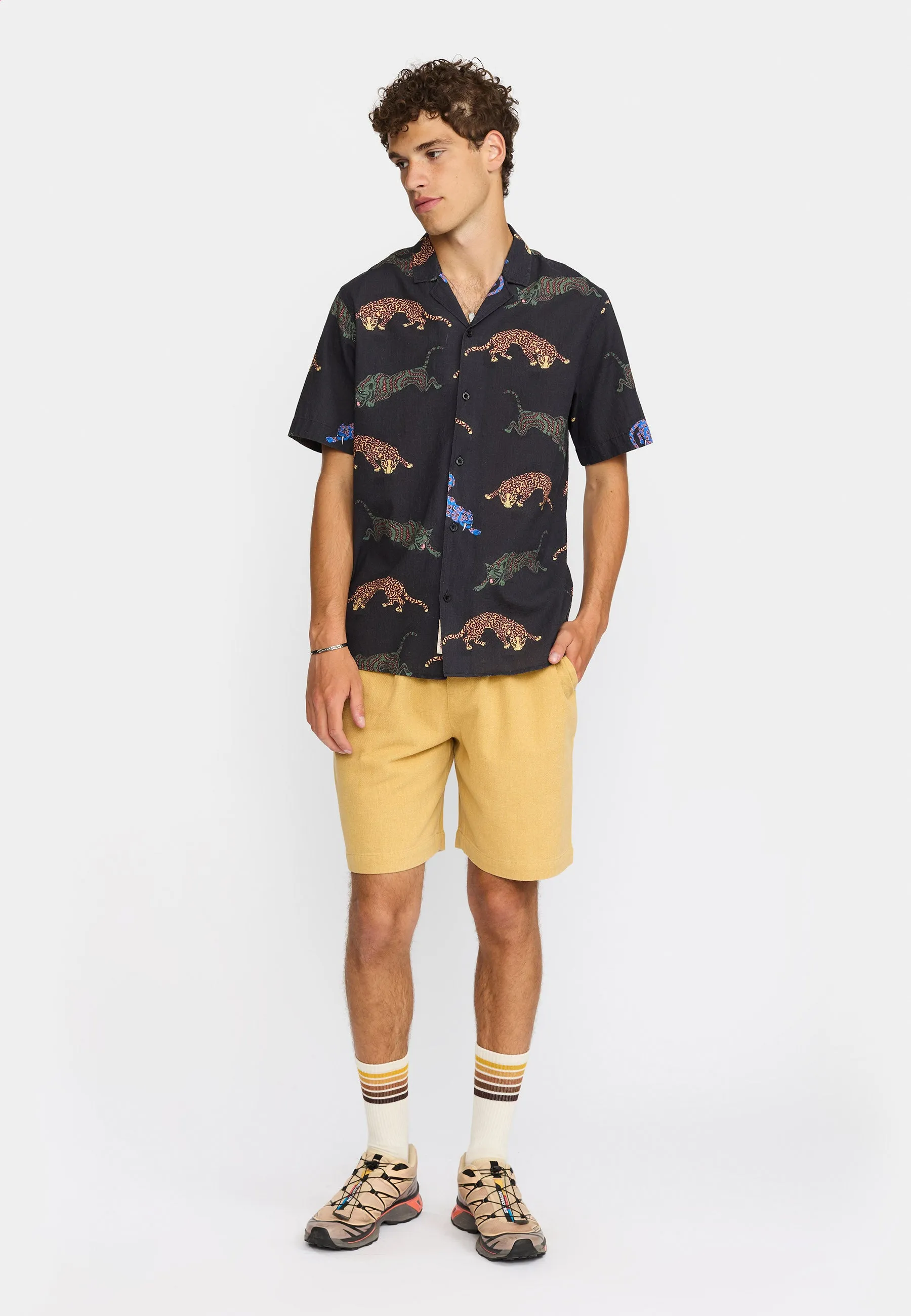 Short-sleeved Cuban Shirt / 3245 - Black sold by Revolution product image thumbnail 3