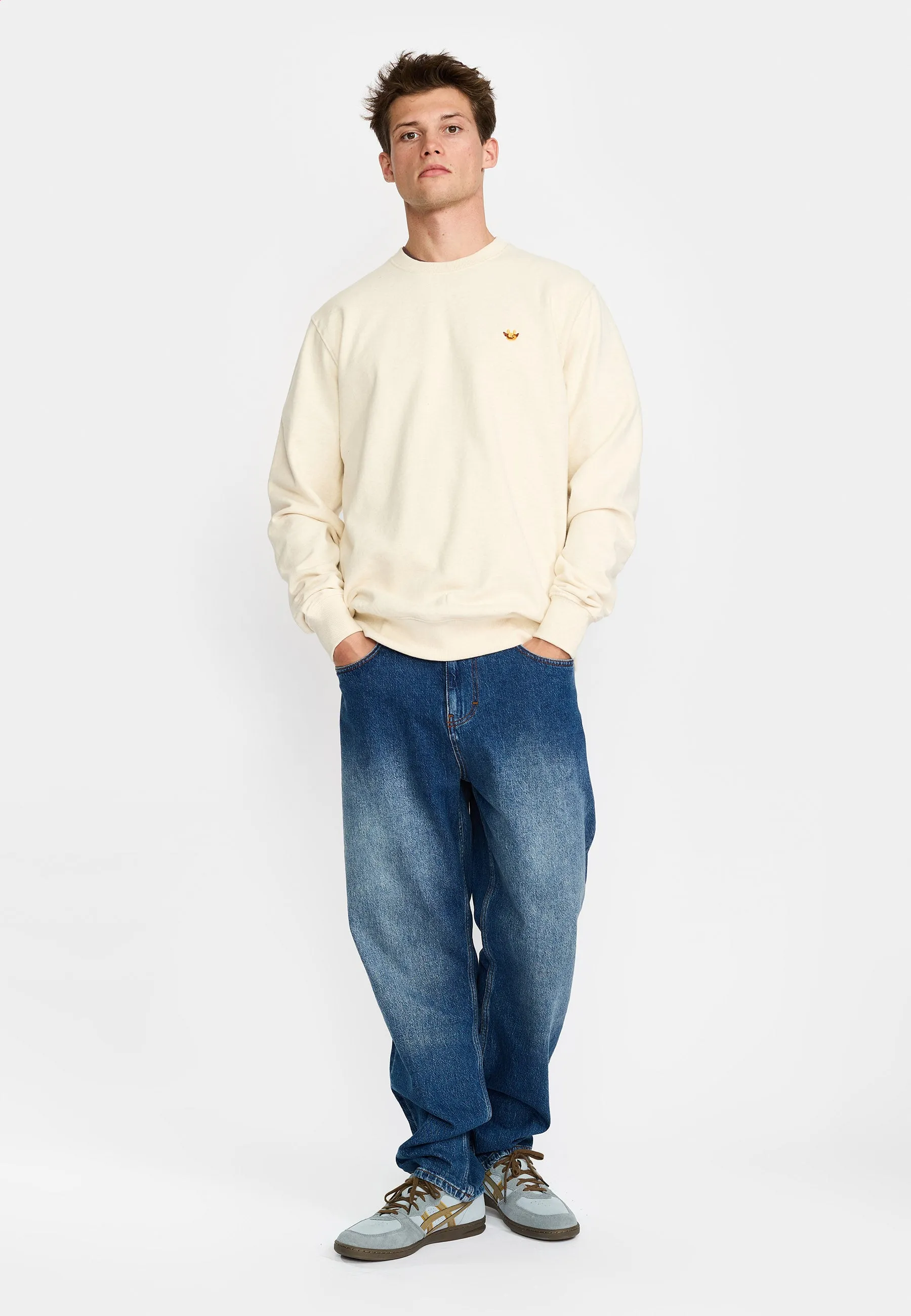 Regular Crewneck / 2811 CRO - Offwhite-melange sold by Revolution product image thumbnail 3
