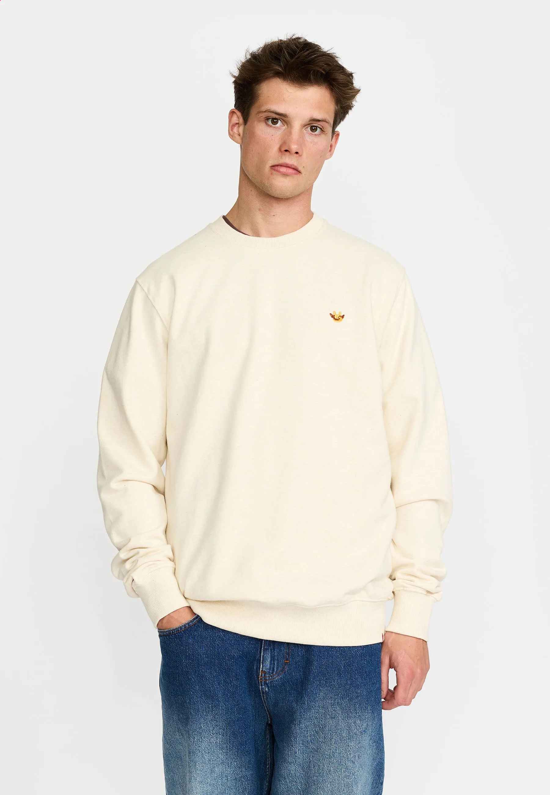 Regular Crewneck / 2811 CRO - Offwhite-melange sold by Revolution product image thumbnail 4