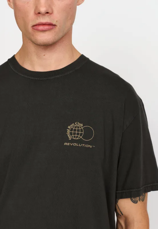 Printed T-shirt / 1460 RUN - Black made by Revolution