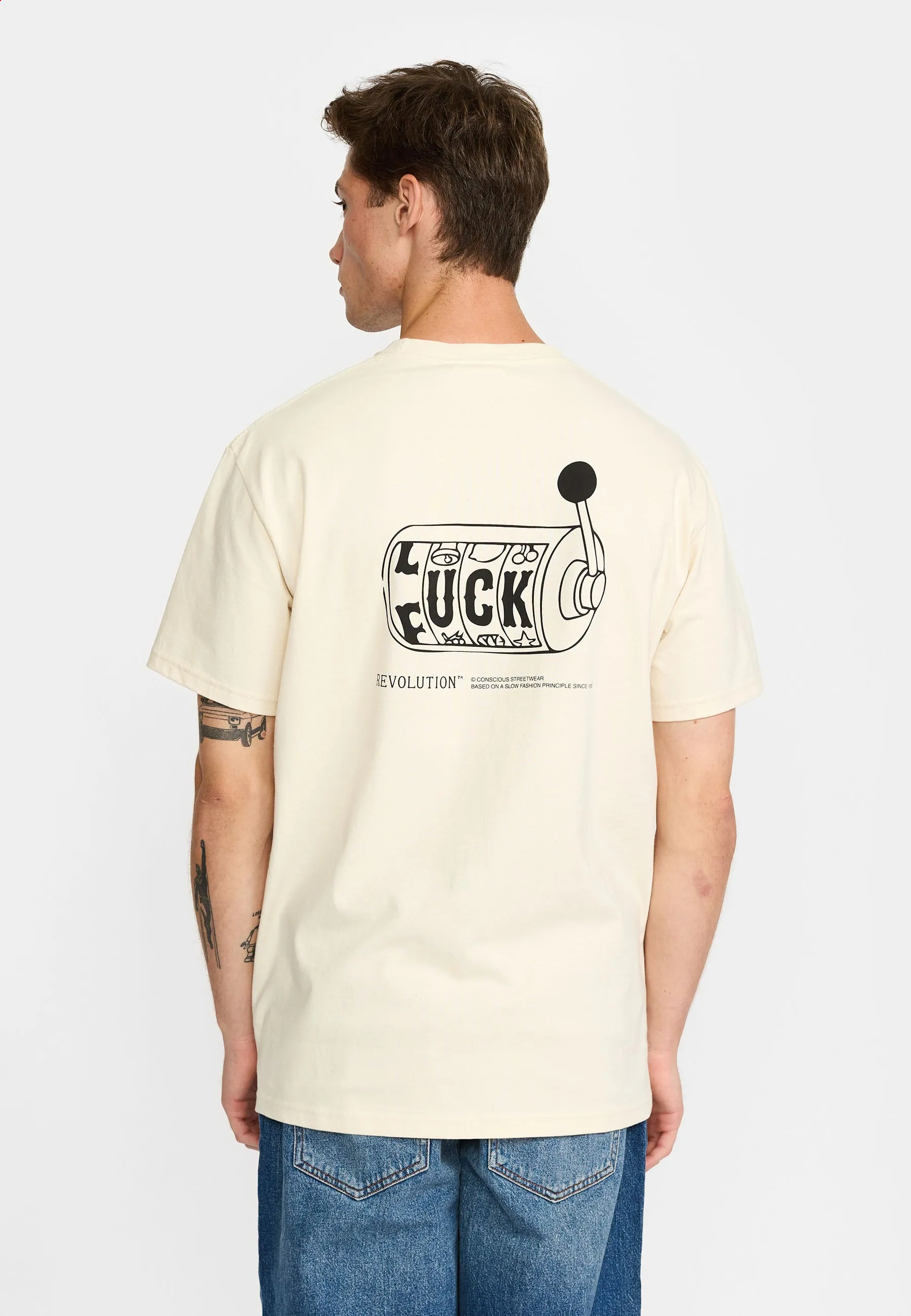 Printed T-shirt / 1458 FUC - Offwhite sold by Revolution product image thumbnail 5