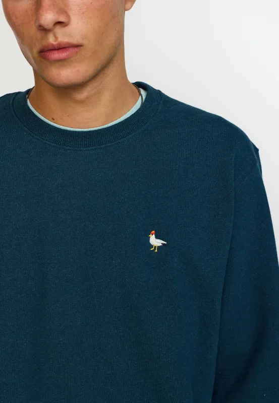 Regular Crewneck / 2811 SEA - Darkpetrol-melange made by Revolution