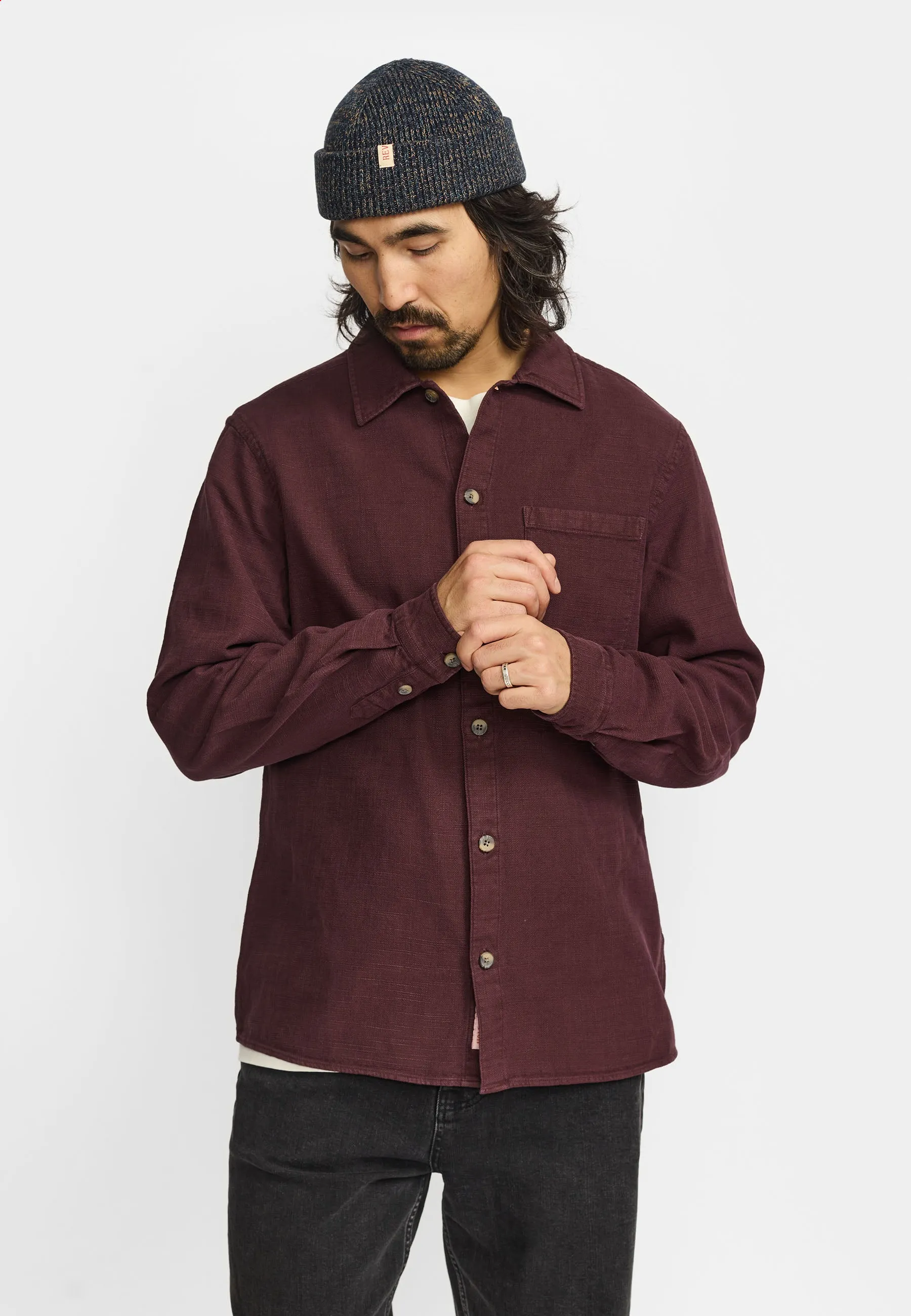 Casual Shirt / 3997 - Darkburgundy sold by Revolution
