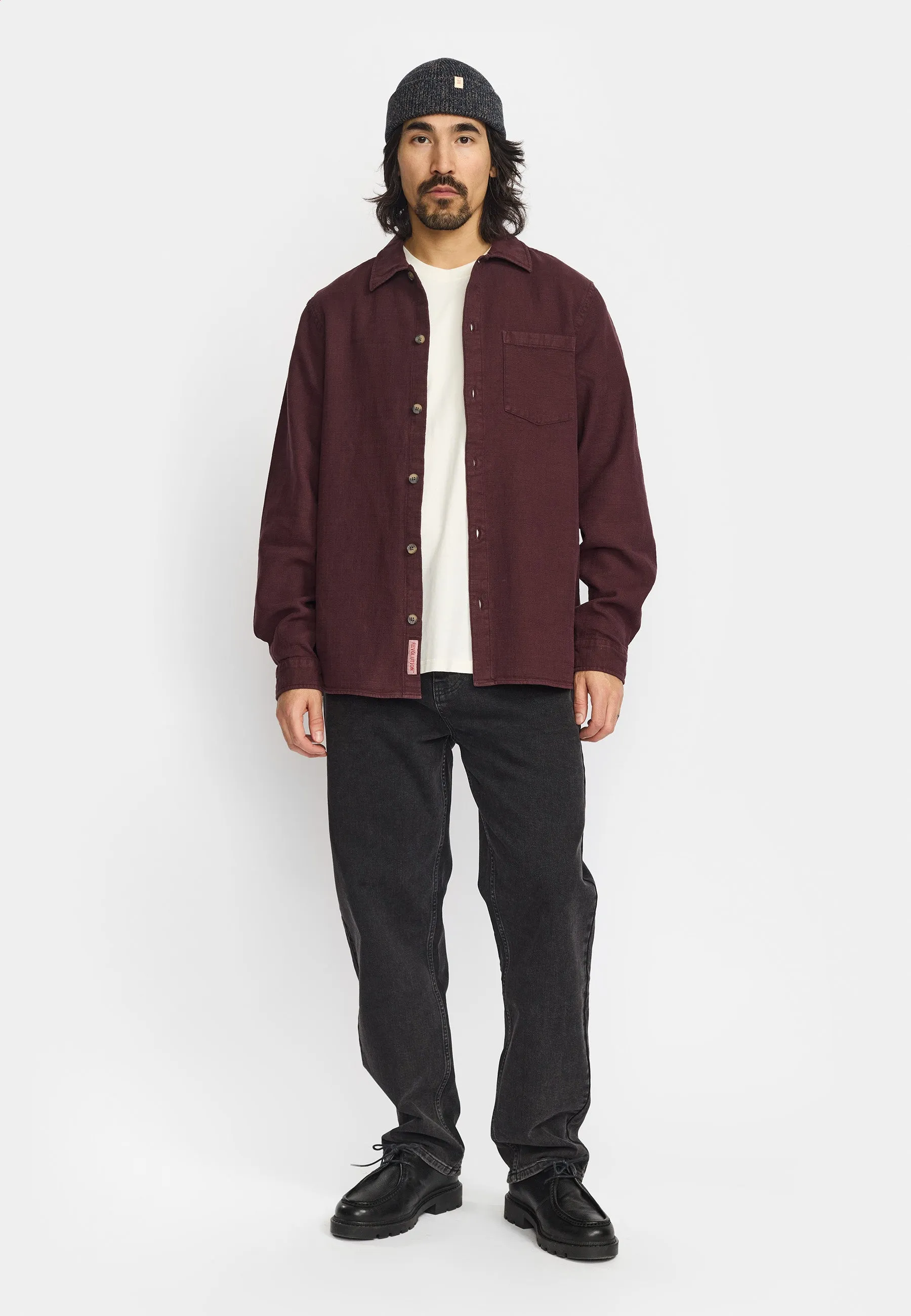 Casual Shirt / 3997 - Darkburgundy sold by Revolution product image thumbnail 2