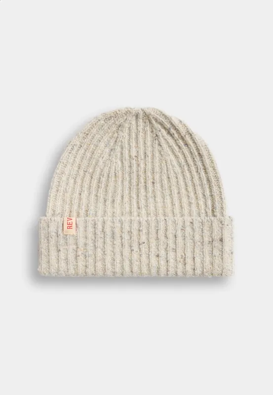 Beanie Melange / 9317 - White made by Revolution